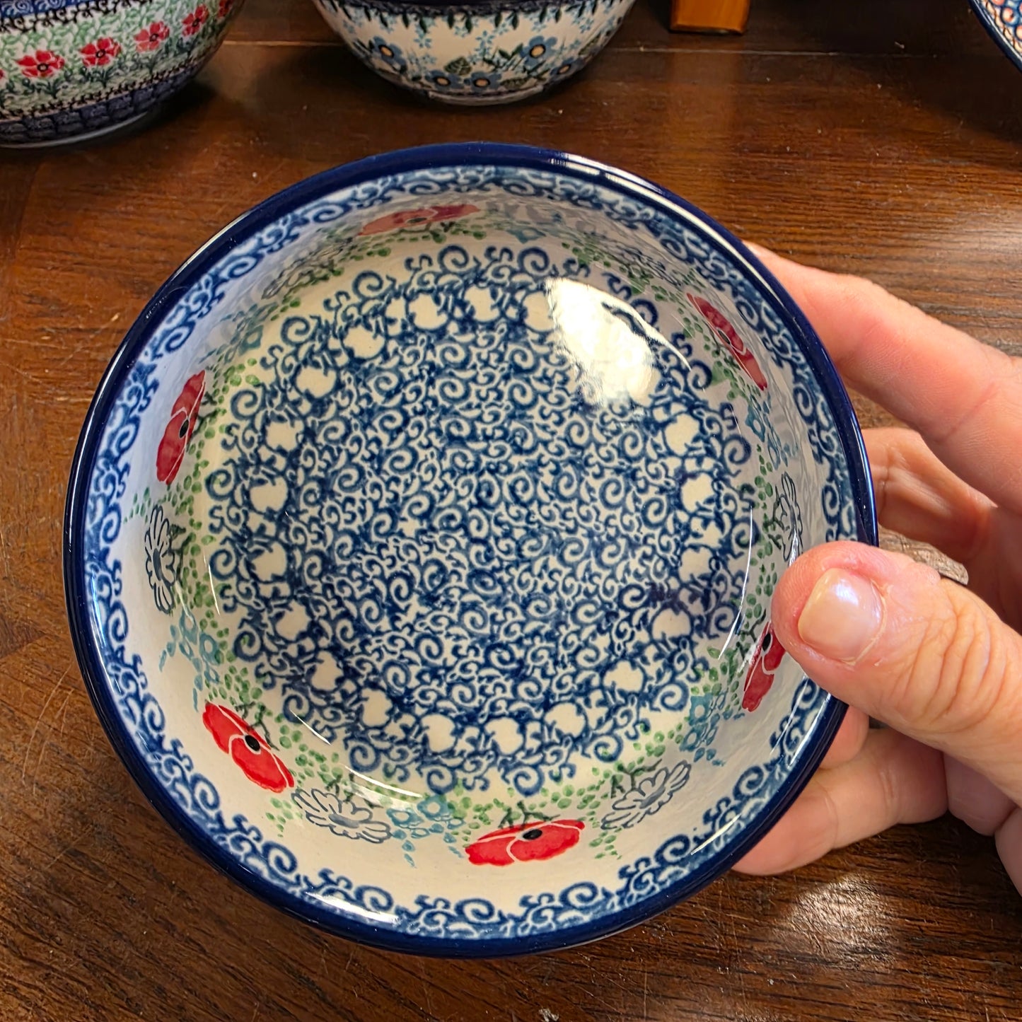 Bowl straight side 5" 365-2901X Red Poppy Garden pf0526