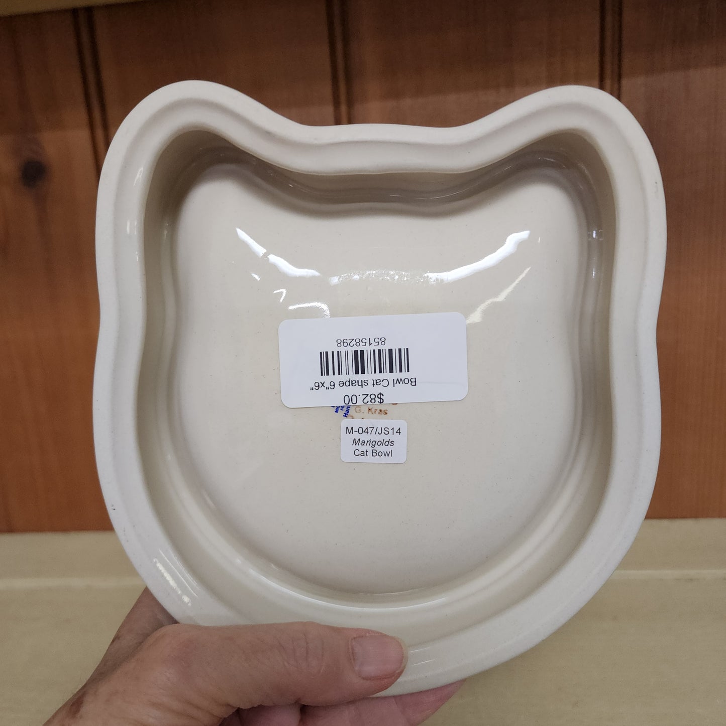 Bowl Cat shape 6"x6"