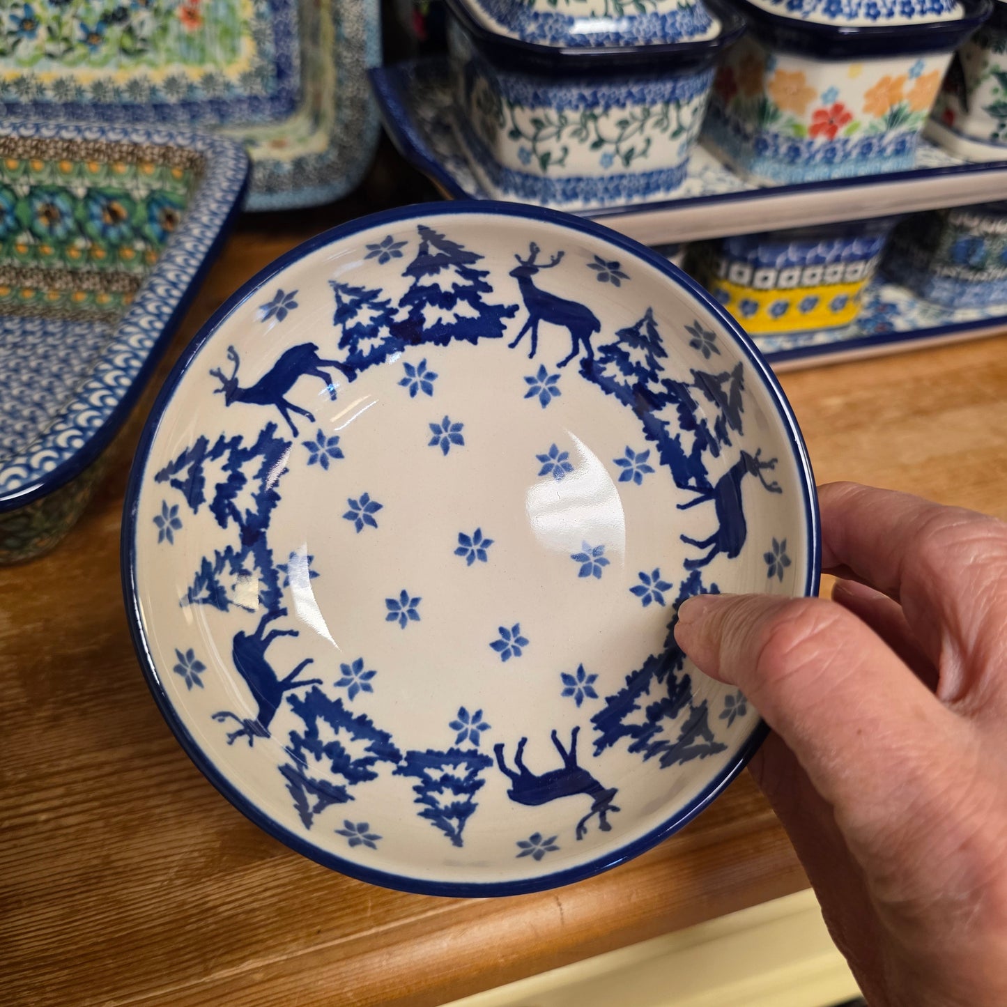 Bowl 5" B89-1931X Snowy Pines