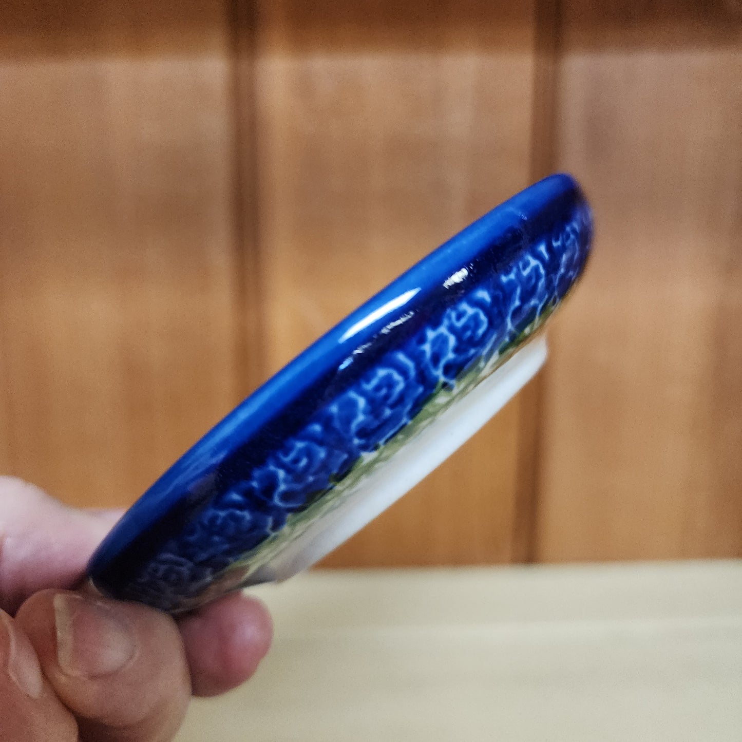 Coaster 4" ~ lip ~ little flowers