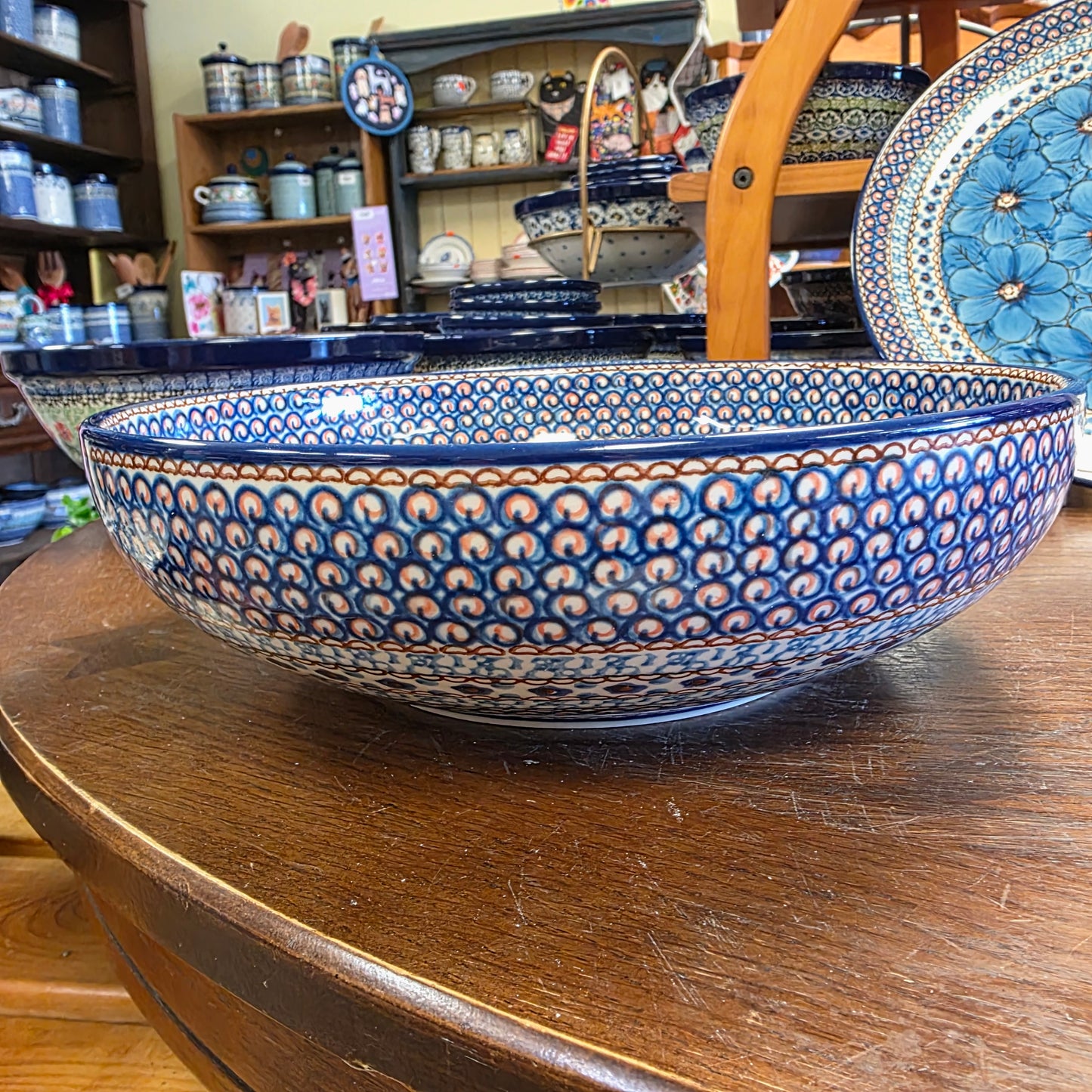 C36 ~ Bowl ~ Serving ~ Large ~ 10.5" C36-U408C U4 pf0526 Blue Jacek Chyla