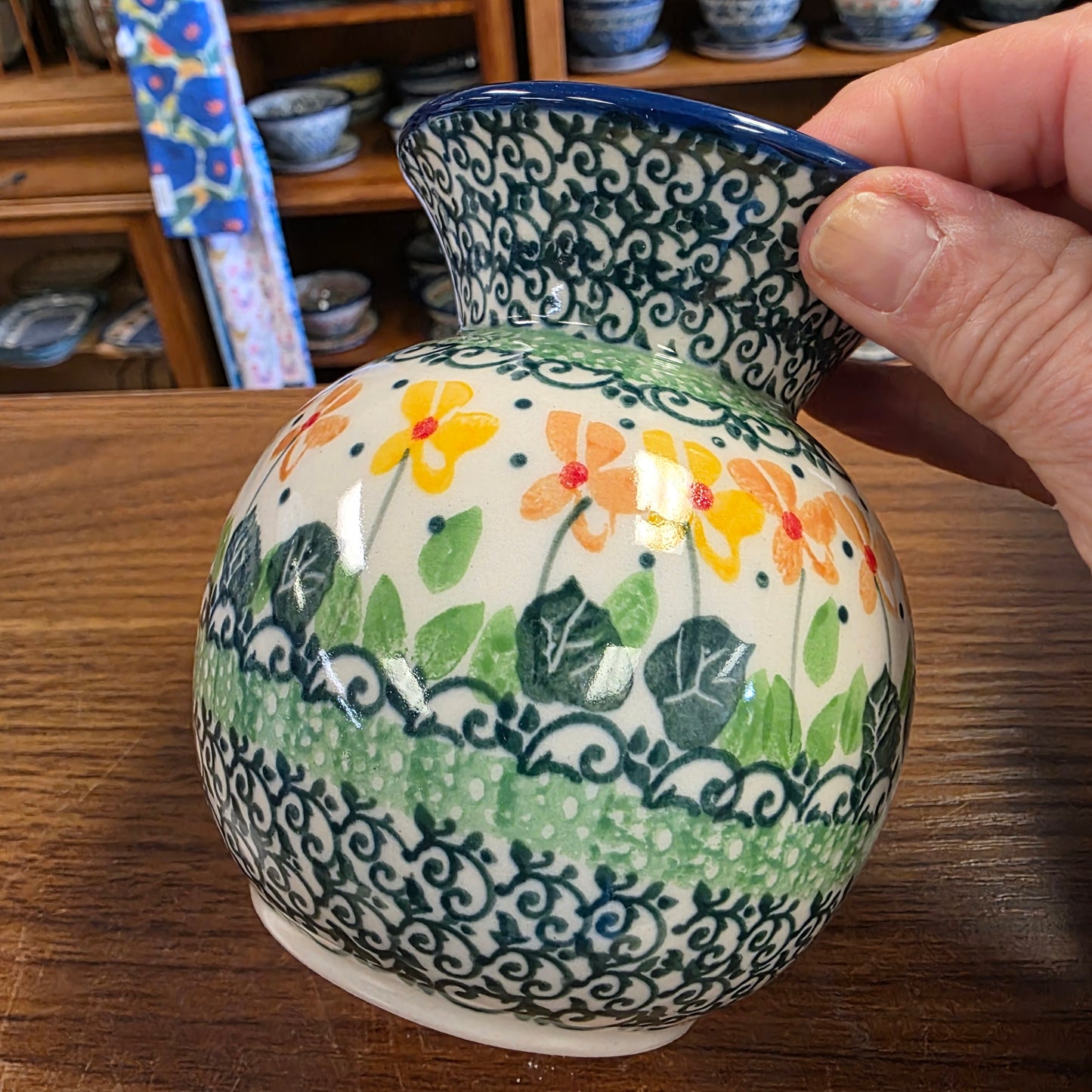 Vase Bubble 4.25" 048-2669X Peaches and Cream pf0526
