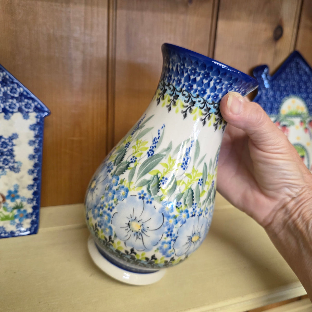 Vase 9" ~ Soft Blues UNIKAT