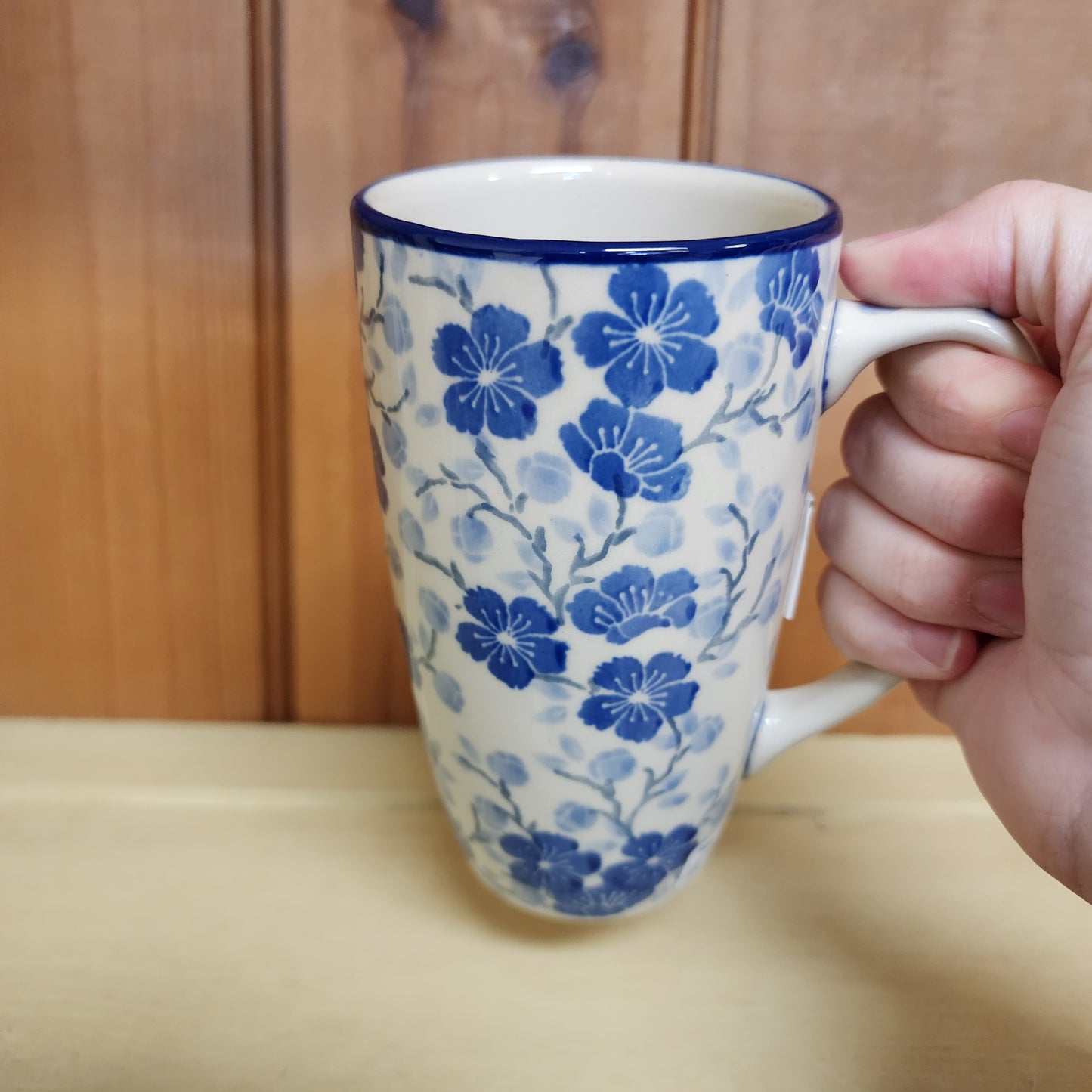 Mug 12 oz Tall Latte C52-3428X Timeless Blue pf0526