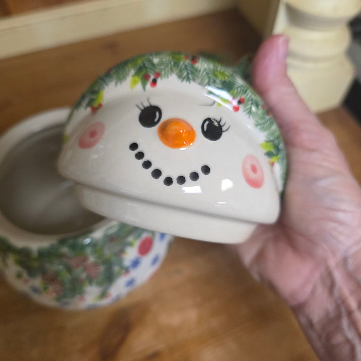 Snowman Jar Large 8"