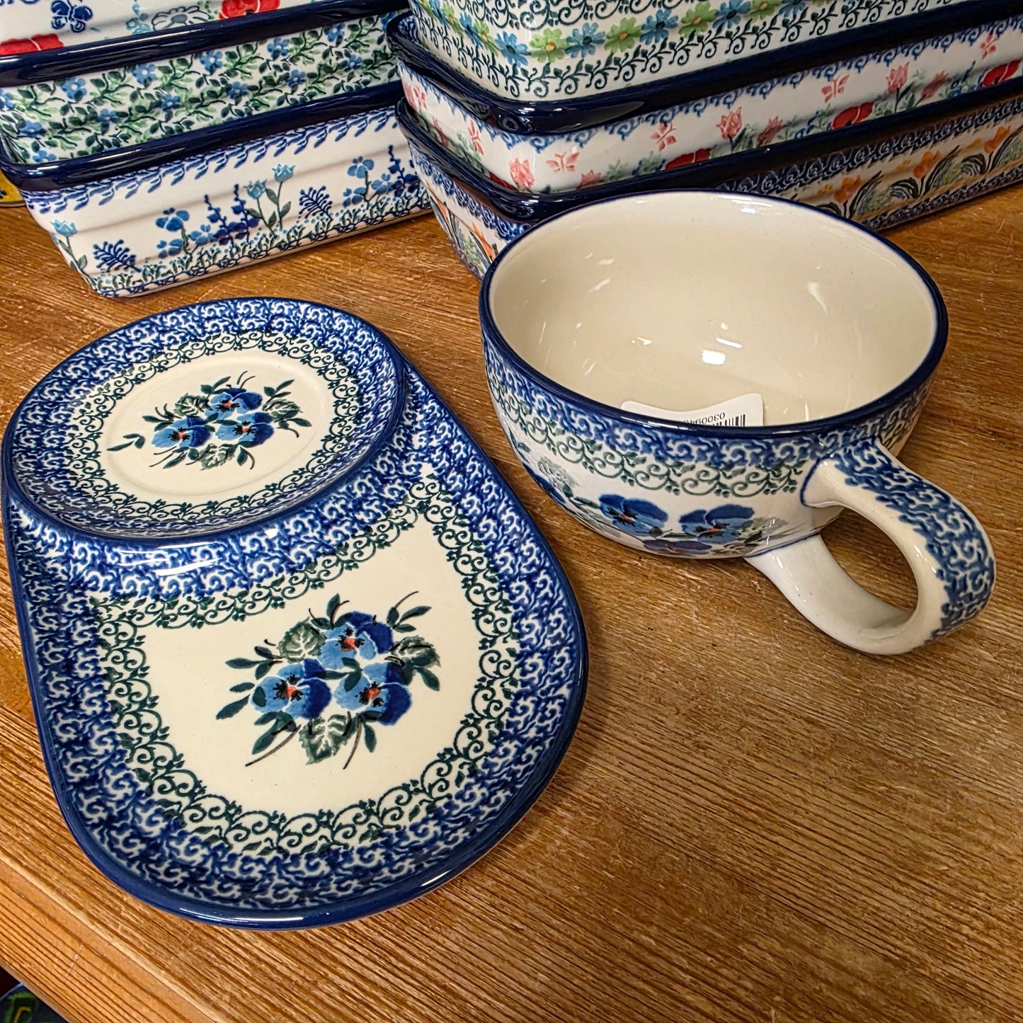 Set Sandwich Set w/Mug H12-2273X Winter Viola pf0526