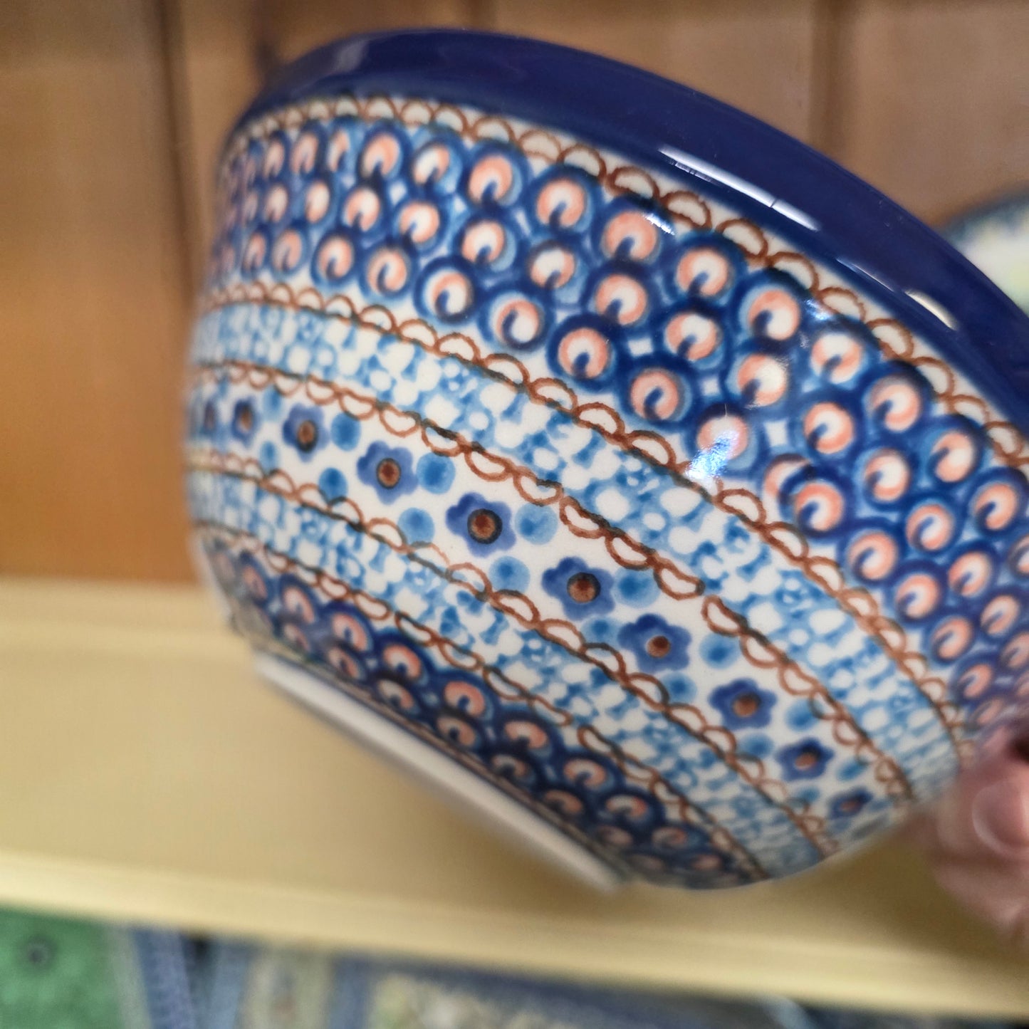 Bowl Nesting 6.5" W 058-U408C U4 pf0526 Blue Jacek Chyla