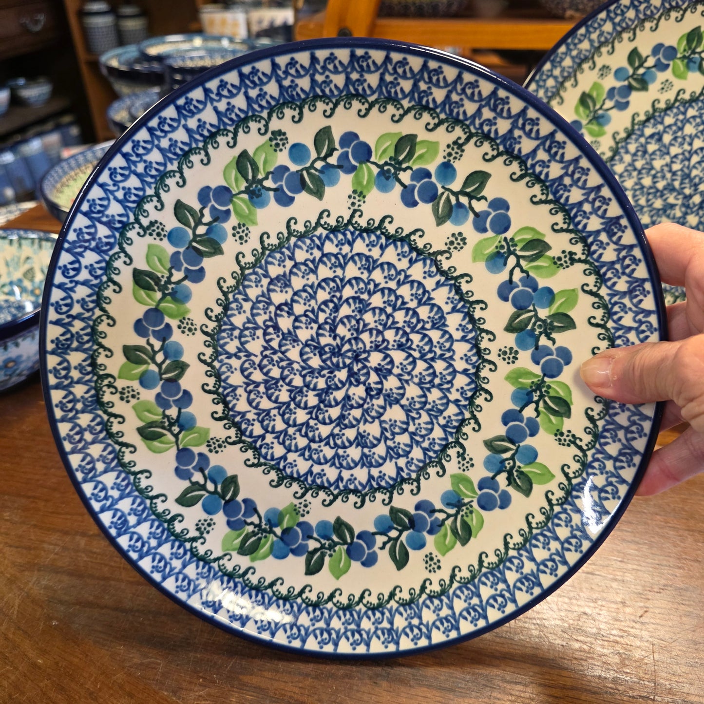 Plate Dinner 10" 257-1416X Blue Berries pf0526