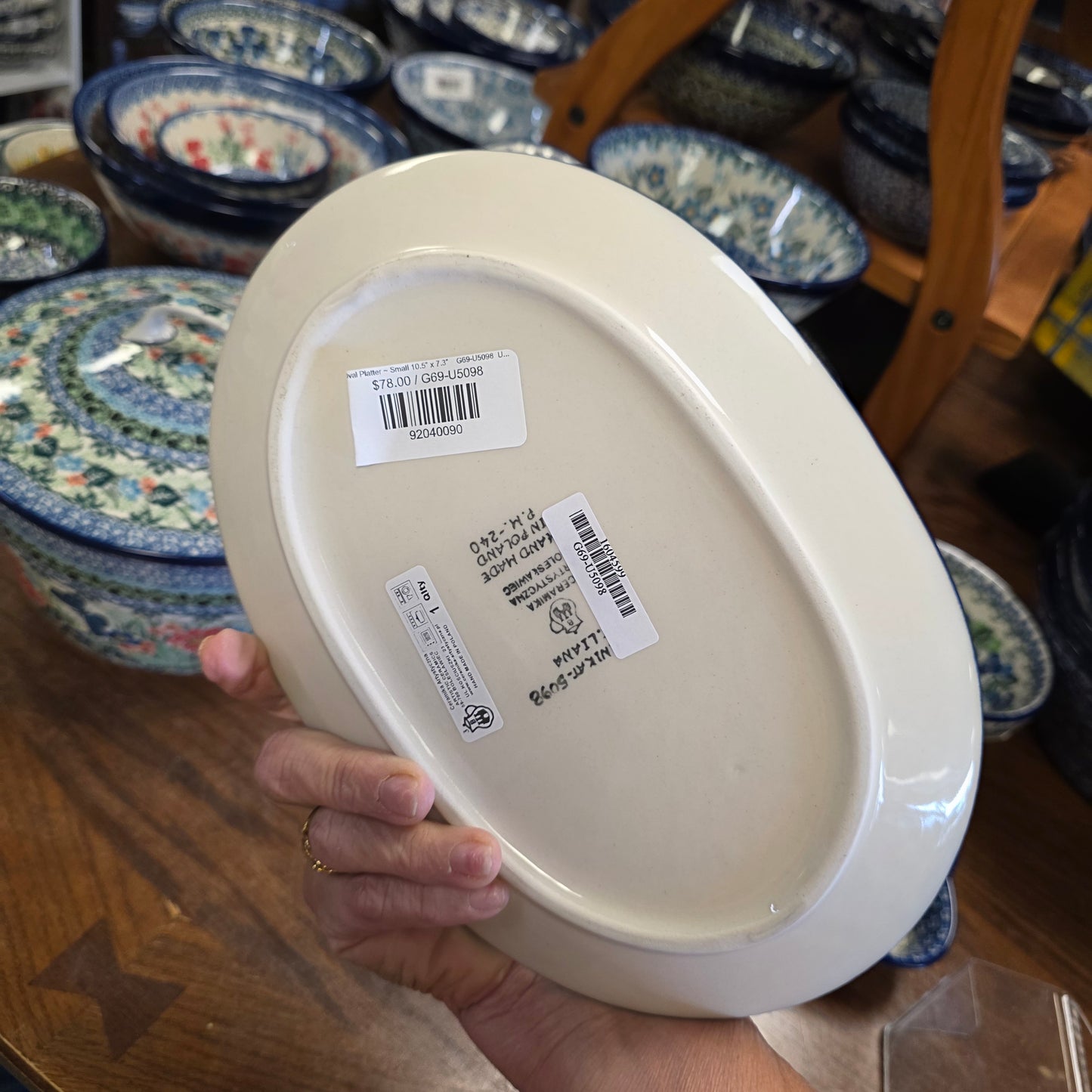 Oval Platter ~ Small 10.5" x 7.3" G69-U5098 U4 pf0526