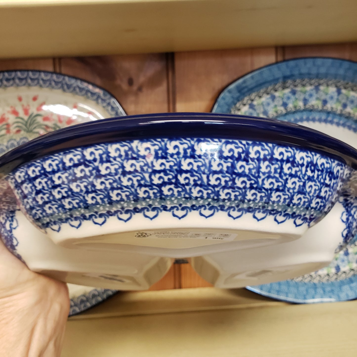 Dish ~ Divided Round ~ 10" 484-2333X Blue Horizon