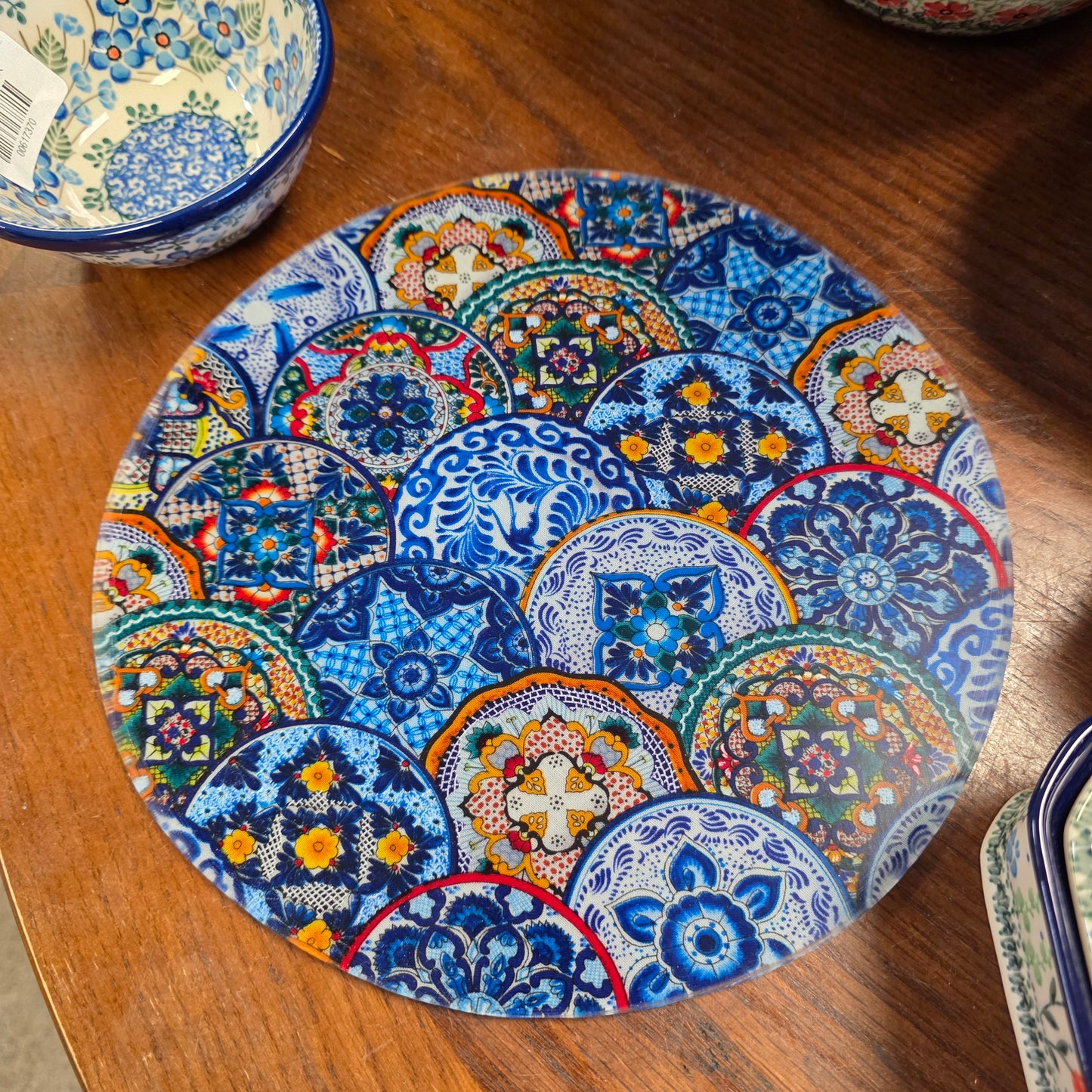 Silicone trivet Fiesta Plates ~ 10" round