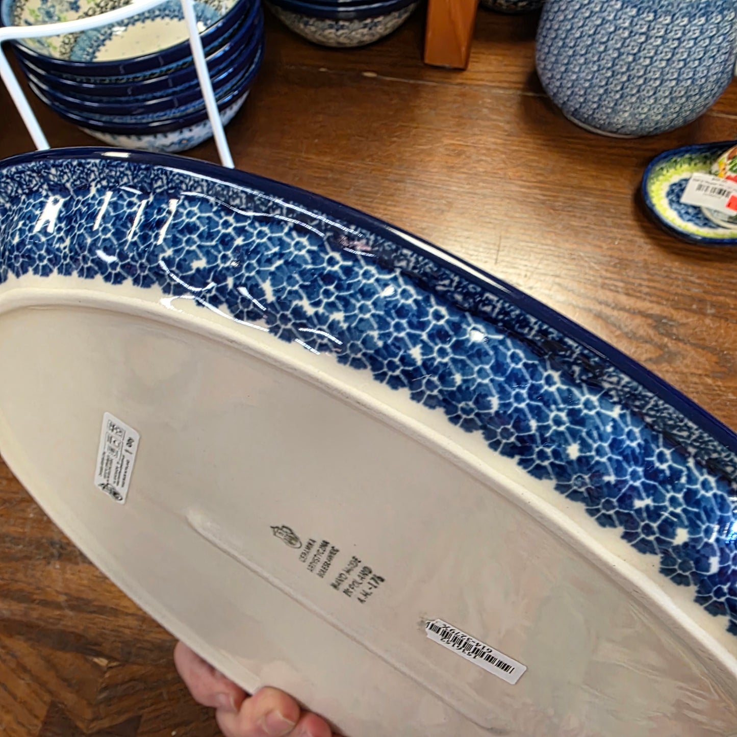 Platter Oval 10' X 14.5" 3279X ~ Virginia Blue Bells