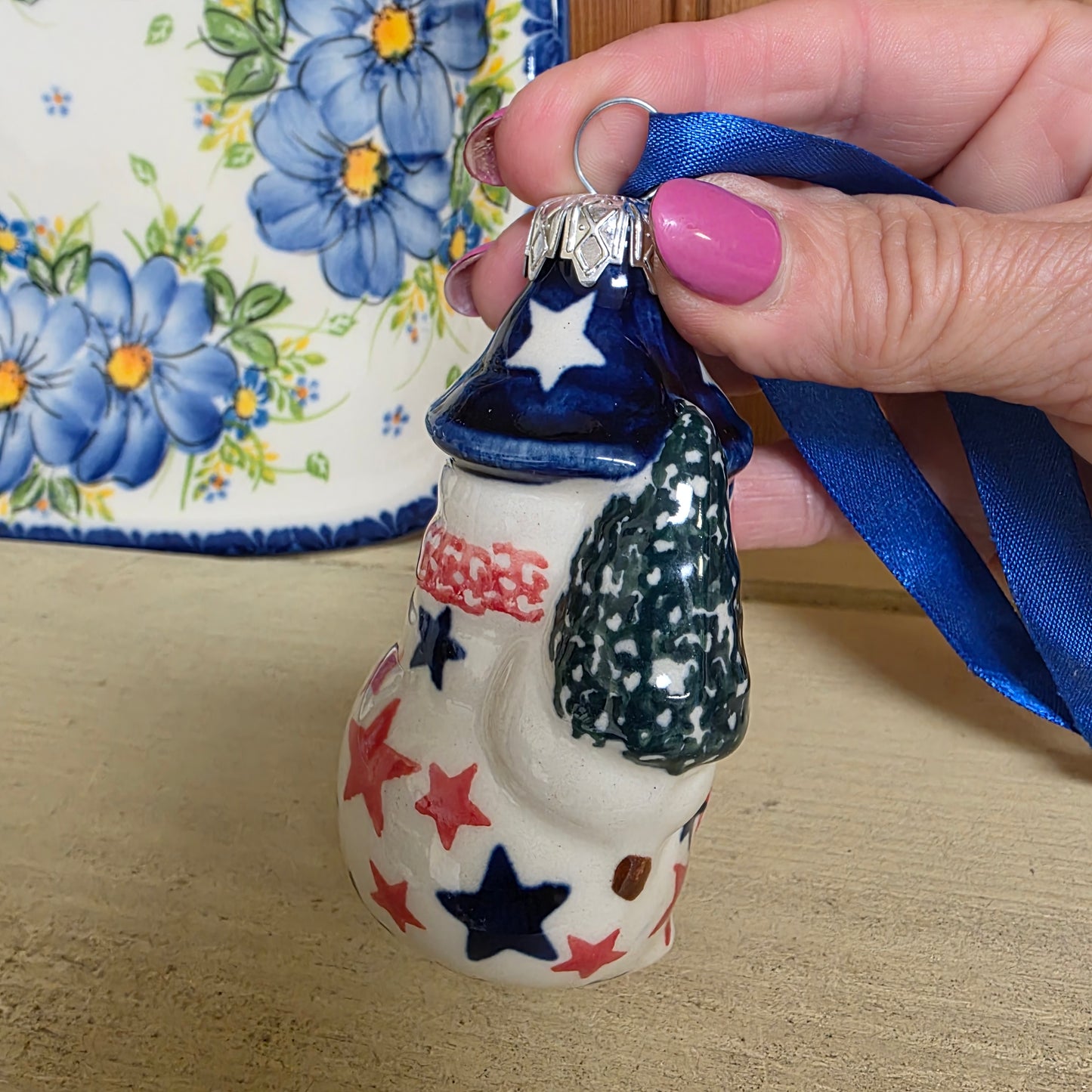 Ornament ~ Snowman w/tree