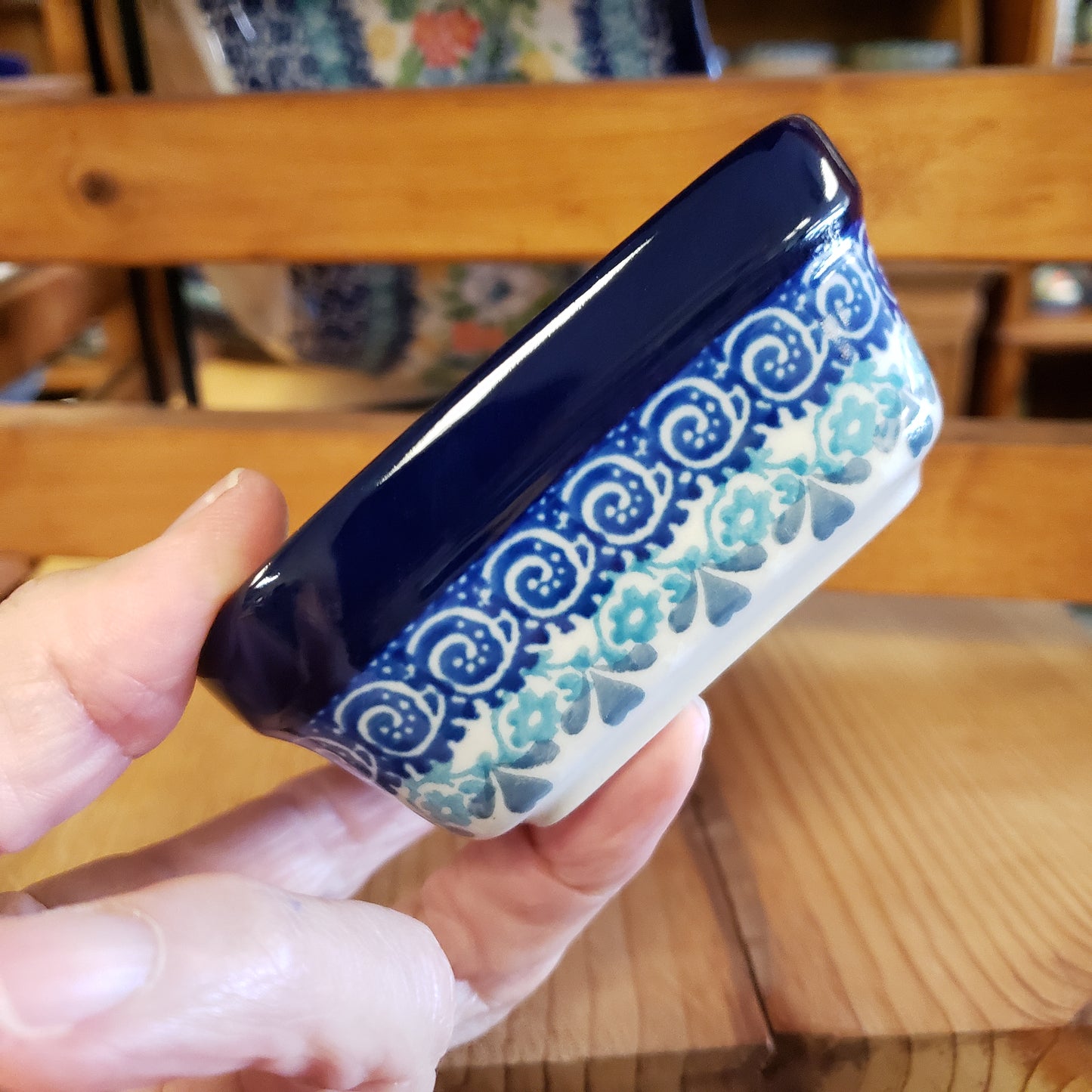 Bowl ~ Square Ramekin ~ 3.75" 428-2793X ~ Frost & Flurry Snowman