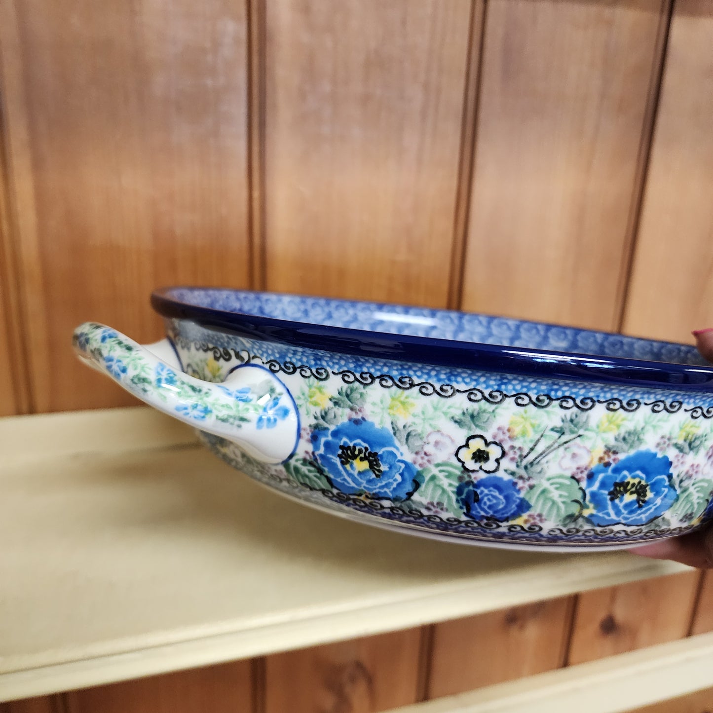 Baker ~ Round w/ Handles ~ 10" 420-U4134 pf0425