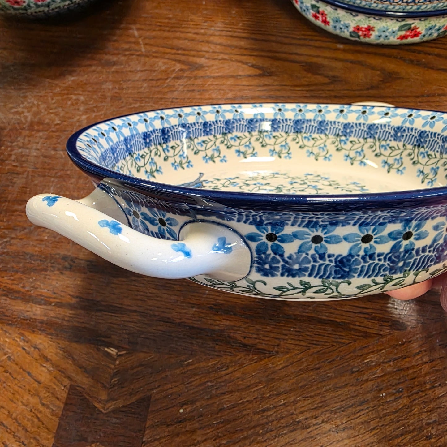 Baker Round w/ Handles 8" 419-1932X Song Bird pf0526