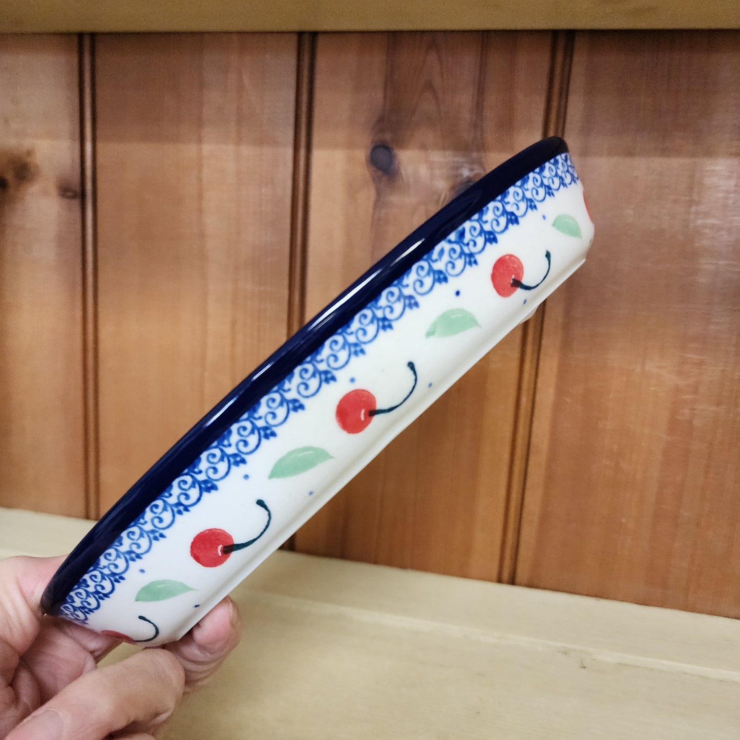 Dish ~ Divided Oval ~ Small 2715X ~ Cherry Pie