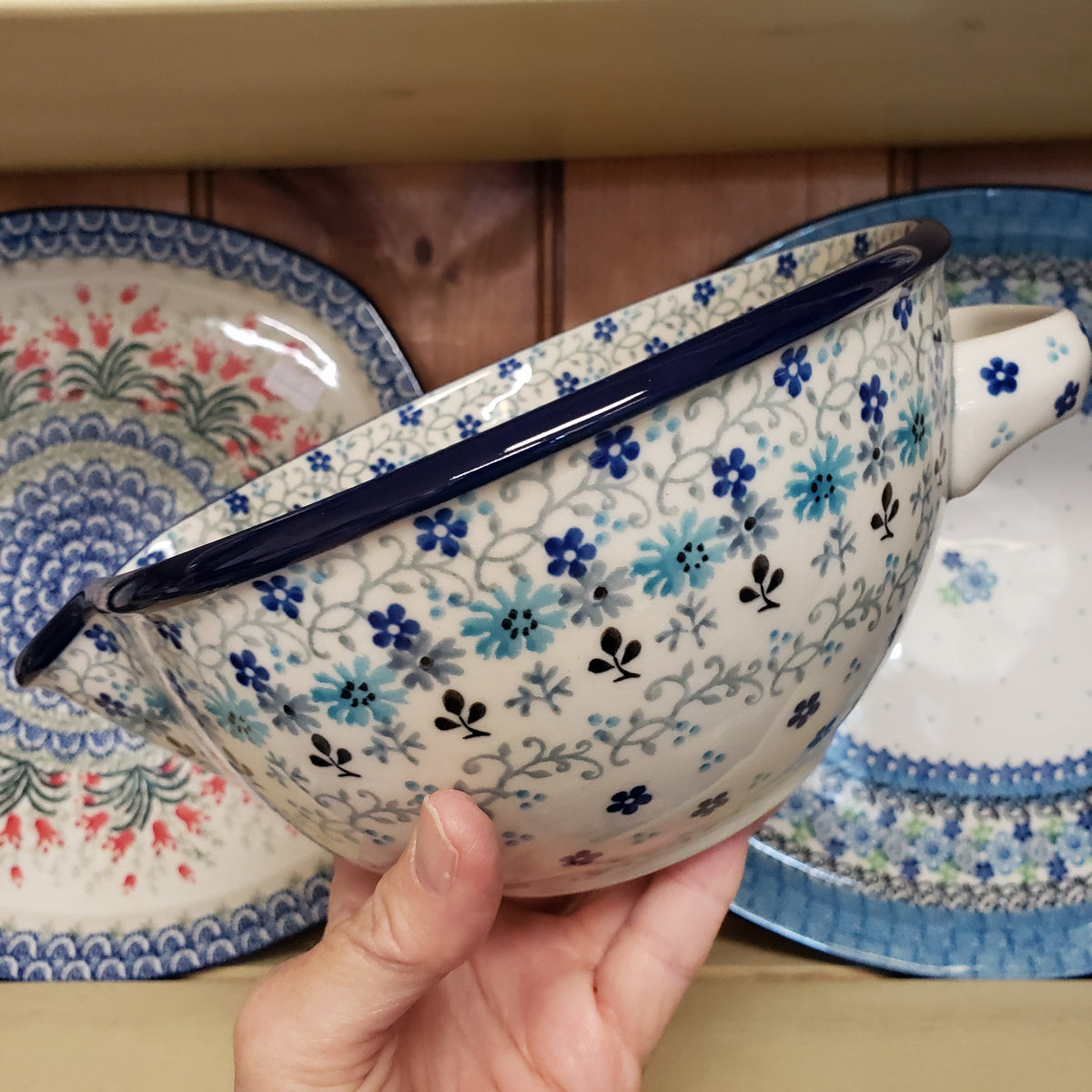 Batter Bowl ~ 36 oz 240-2641X Bachelor Button