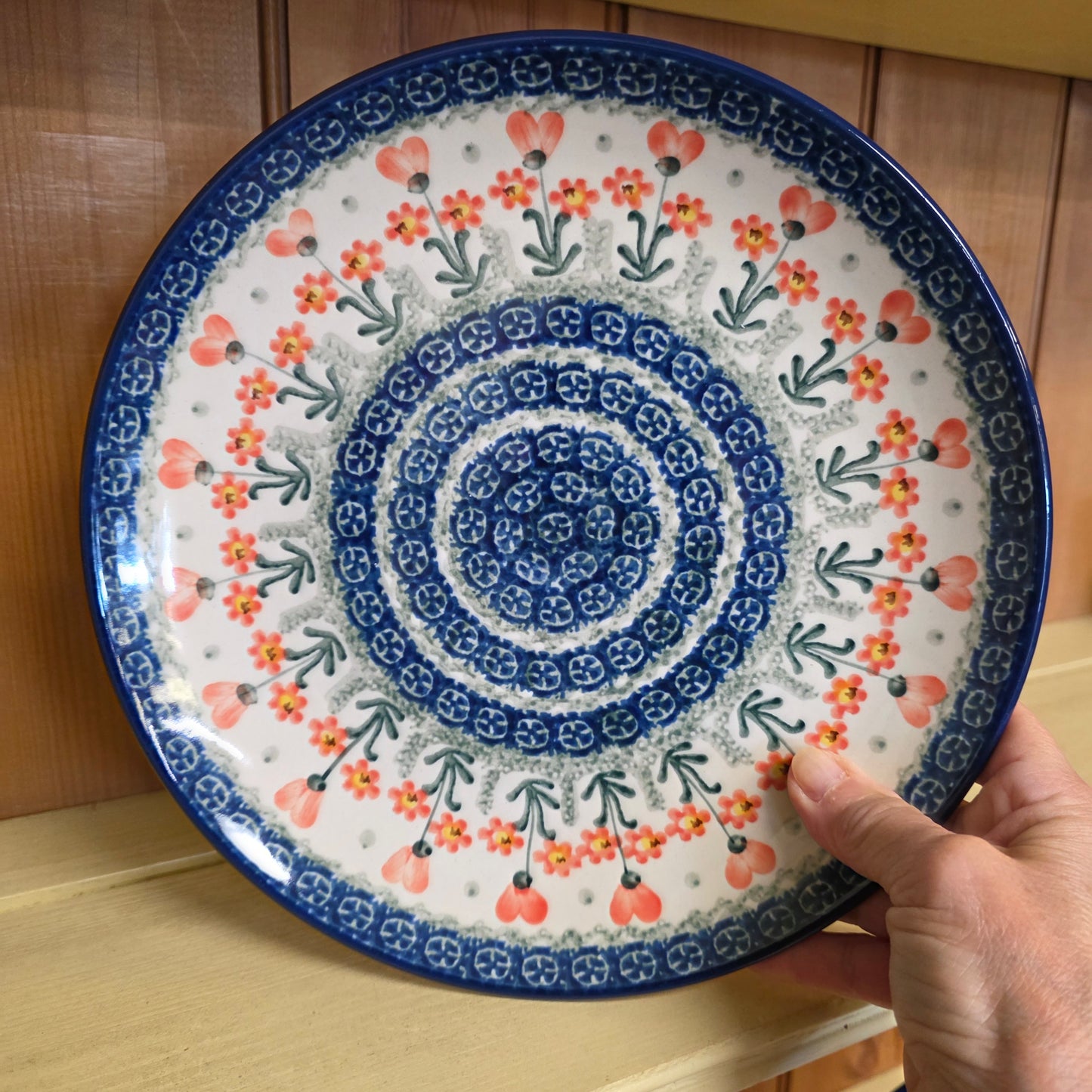 Plate Dinner 10" 257-0560X Peach Spring Daisy pf0526