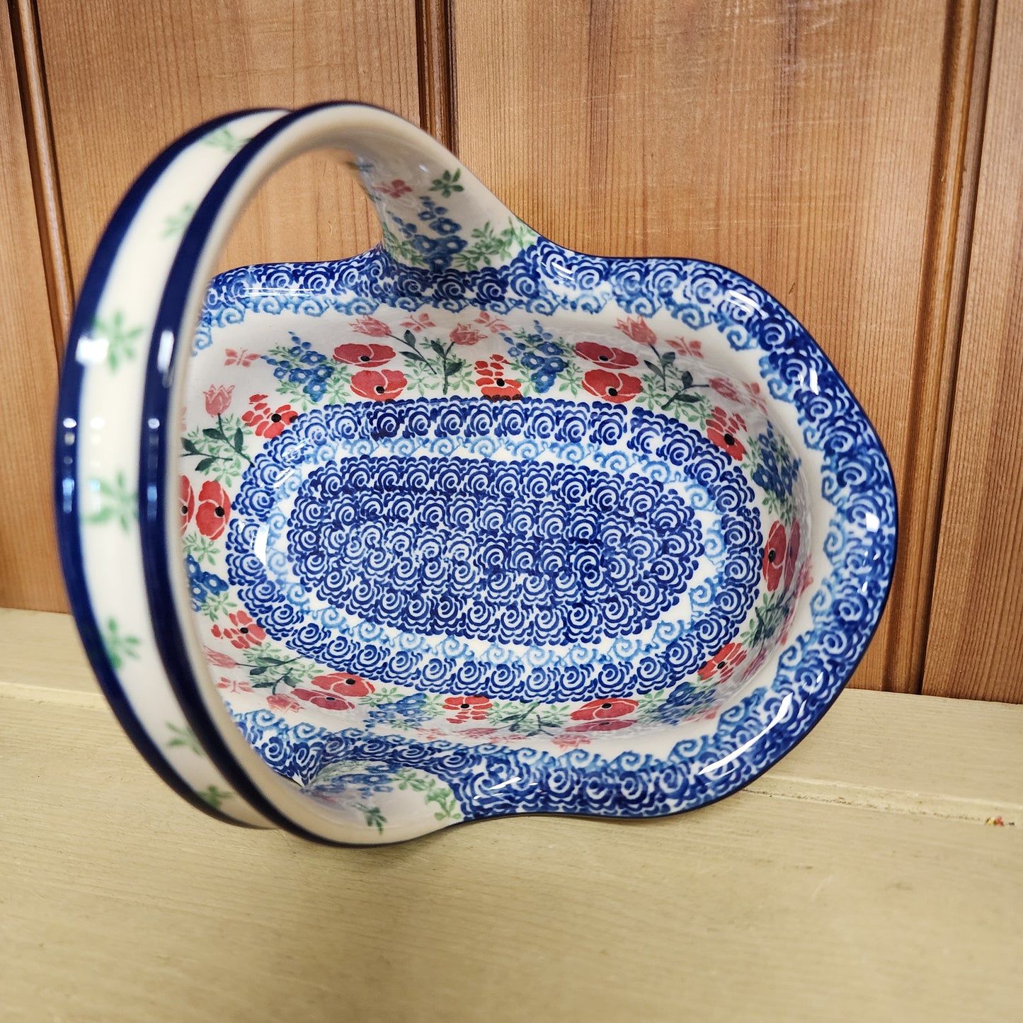 Basket with Handle 3220X ~ Whimsical Garden