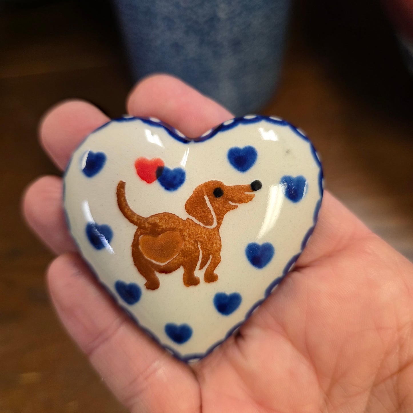 Magnet Dachshund Heart Butt (3") heart shape