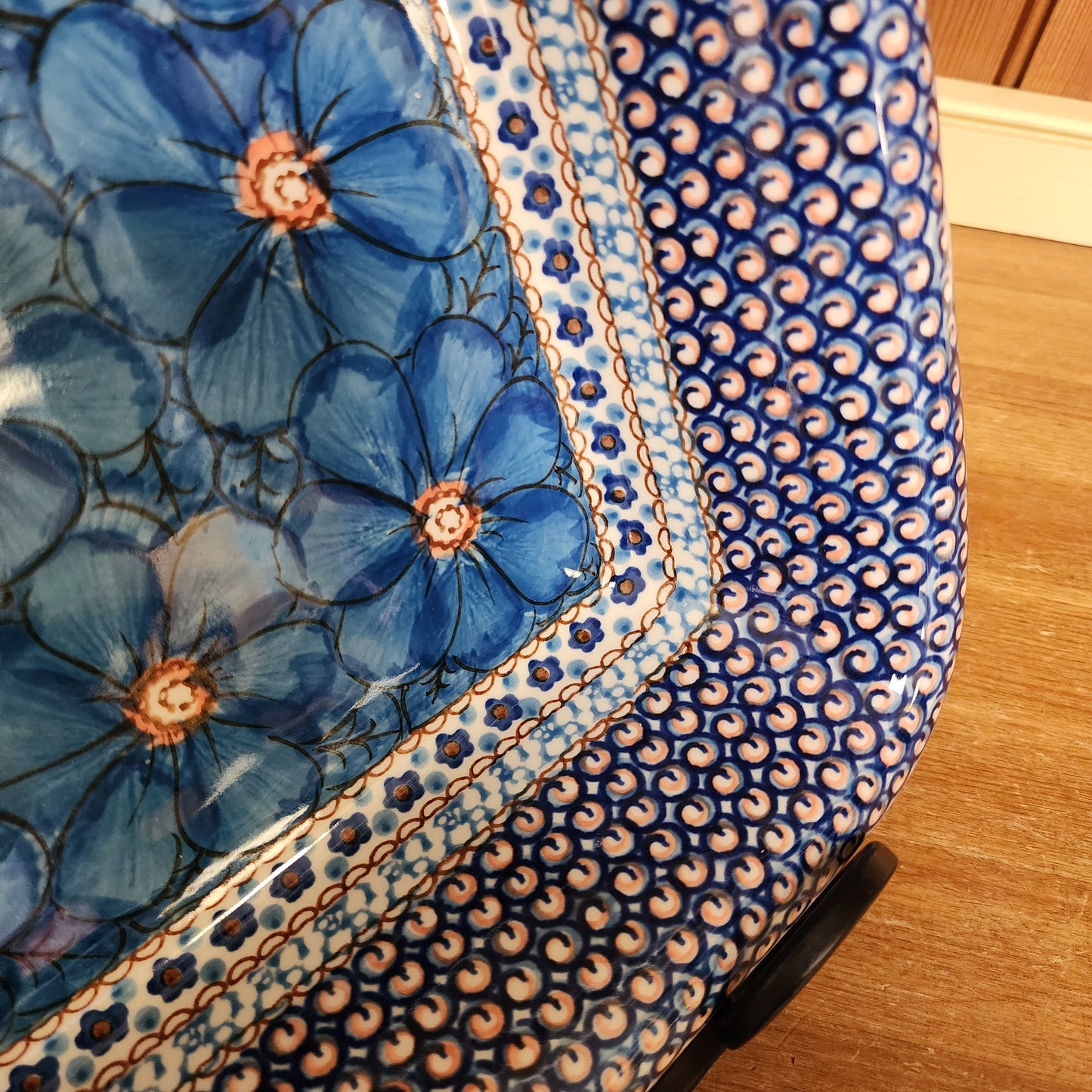 Baker Large Rectangular w/Rim Lasagna 11.25" x 13.75" 854-U408C U4 pf0526 Large Lasagna Blue Jacek Chyla