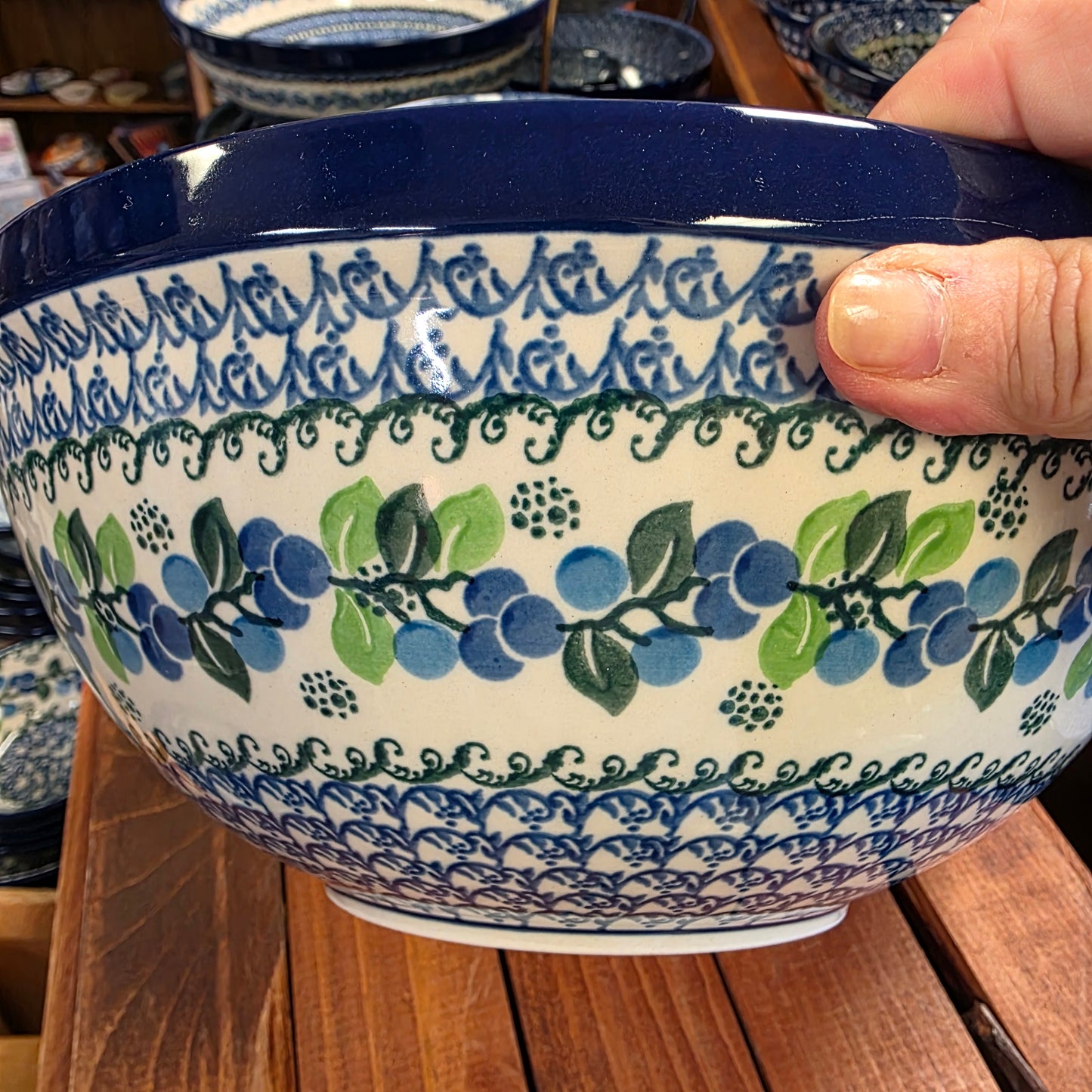 Bowl Nesting 10.75" W 055-1416X Blue Berries pf0526