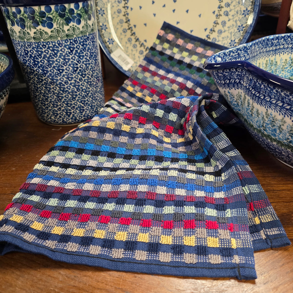 Towel BLUES (20" square) from Germany Tea towel