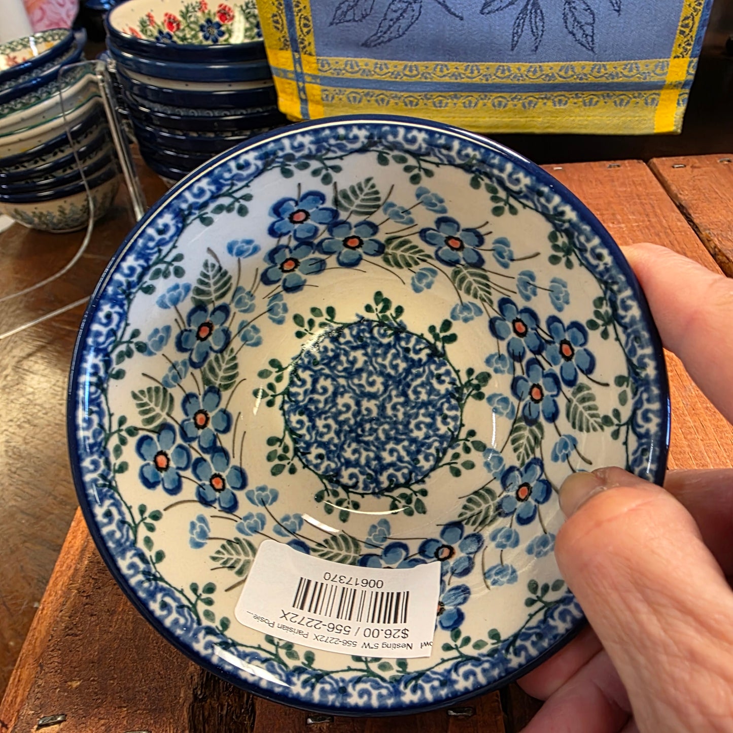 Bowl Nesting 5"W 556-2272X Parisian Posies pf0526