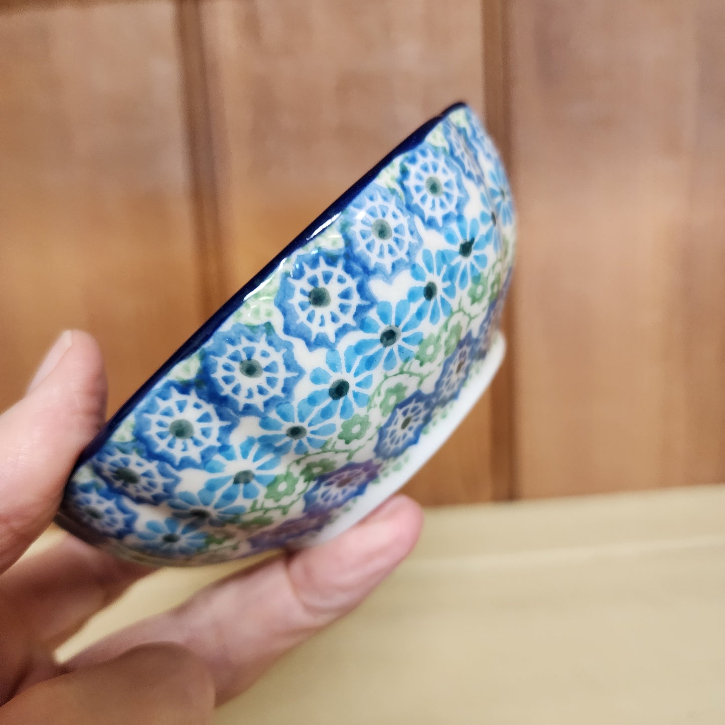 Bowl Scalloped 4.5" 3274X ~ Sea Glass