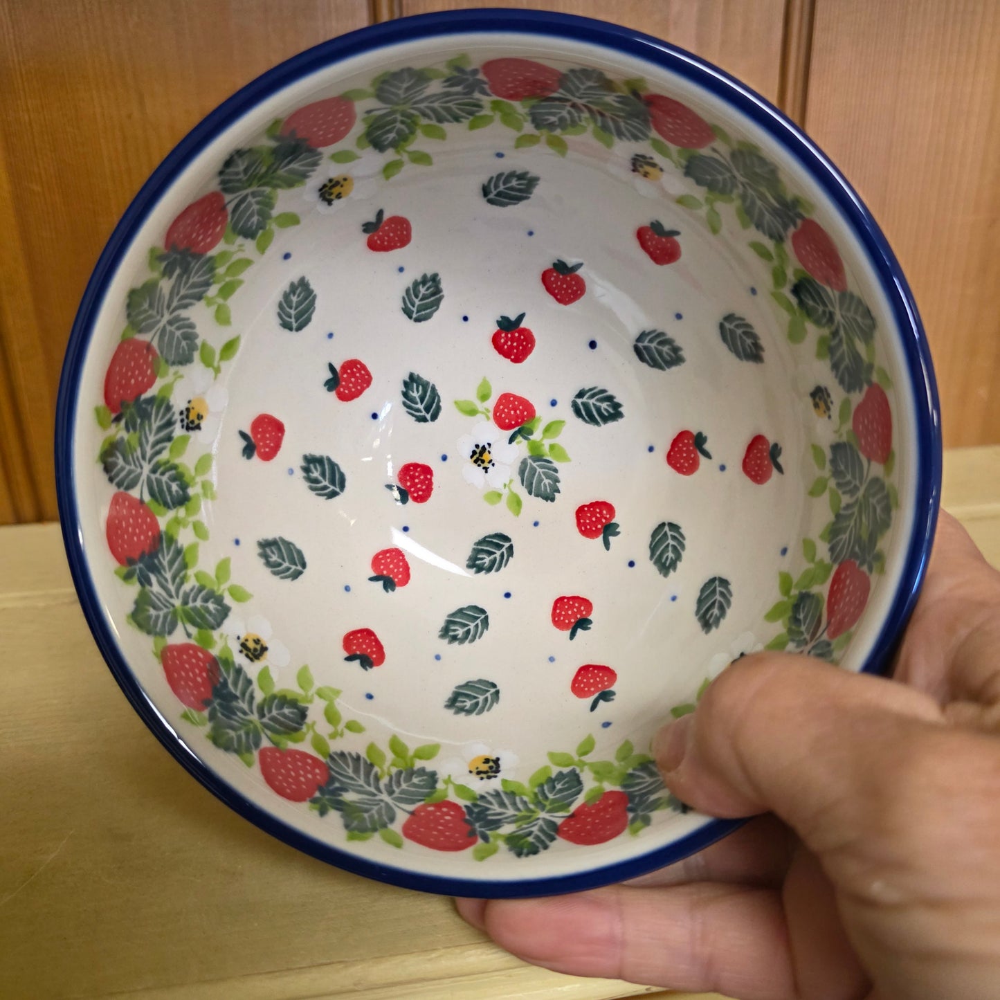 Bowl w/Pedestal 5.25"W 206-2709X Strawberry Field pf0526