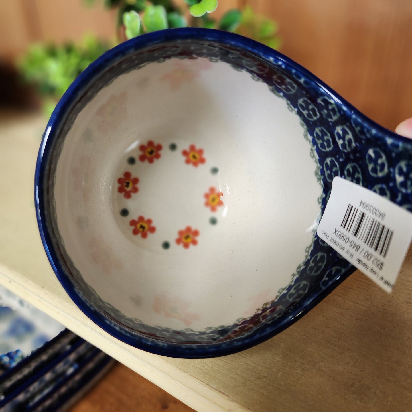 Bowl w/ Loop Handle 16 oz 845-0560X Peach Spring Daisy pf0526