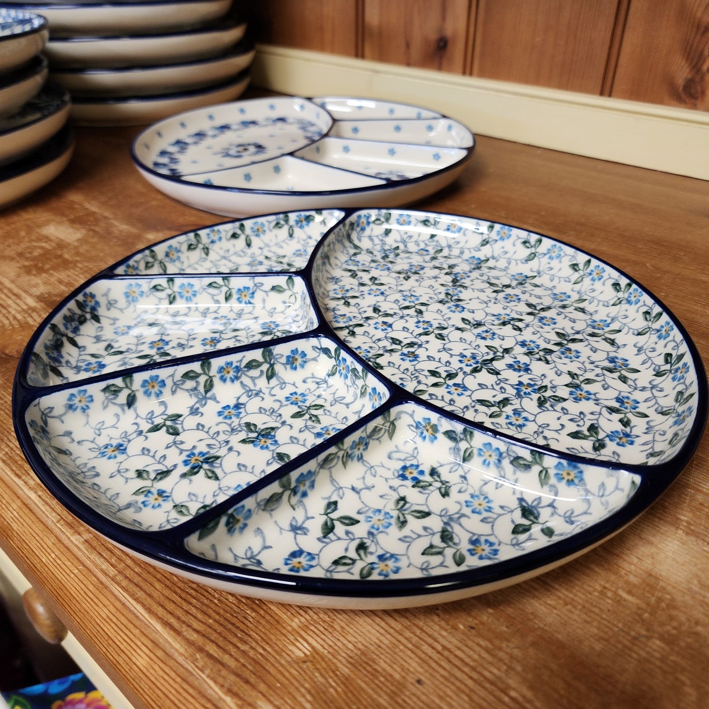 Divided Dish 10" 498-2089X Forget Me Knots pf0526