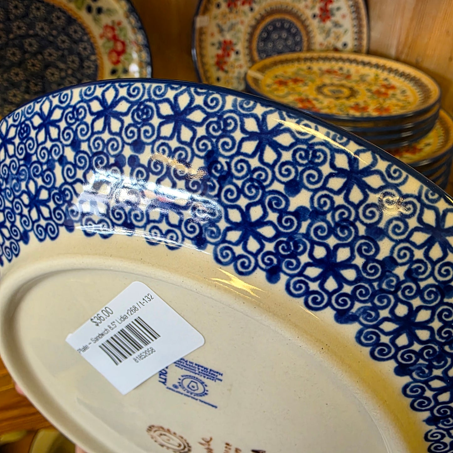 Plate ~ Sandwich 8.5" Lidia r268