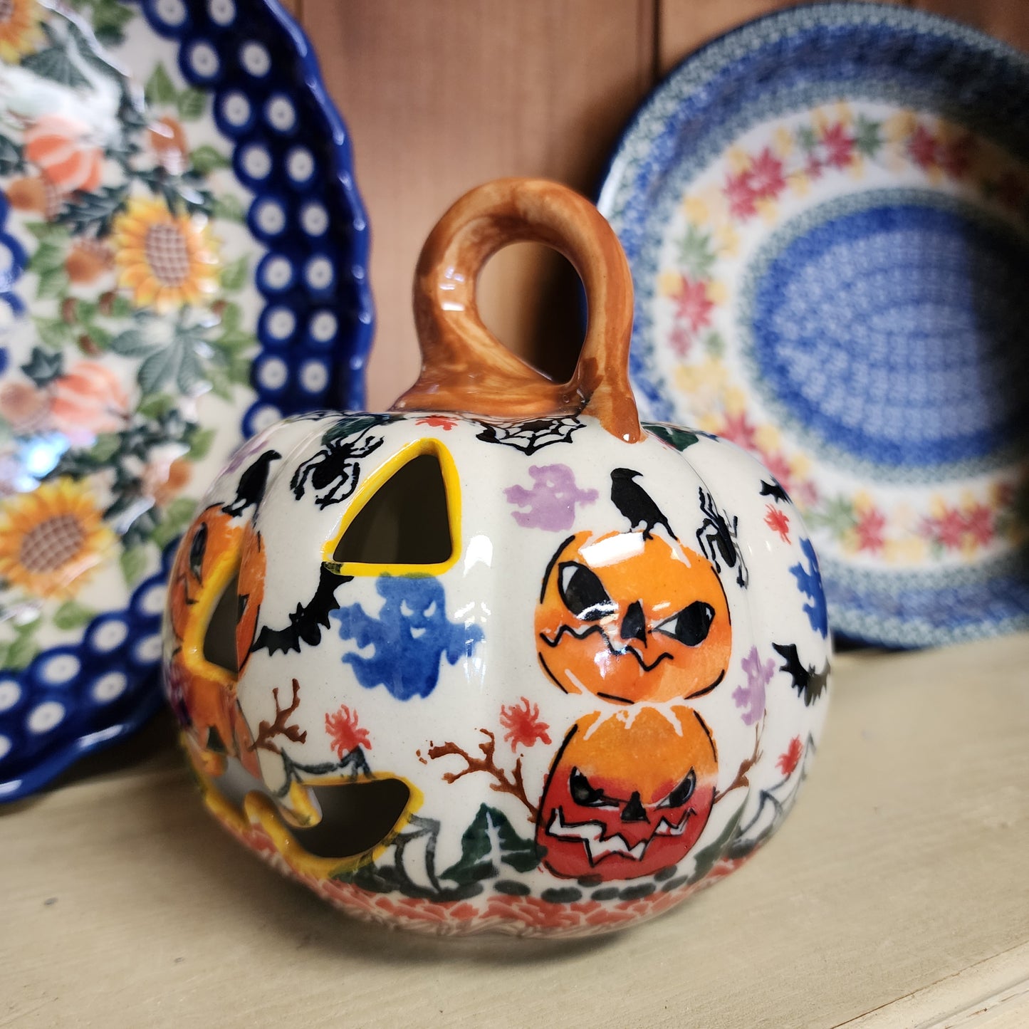Pumpkin Jack o lantern 5.5" Halloween luminary