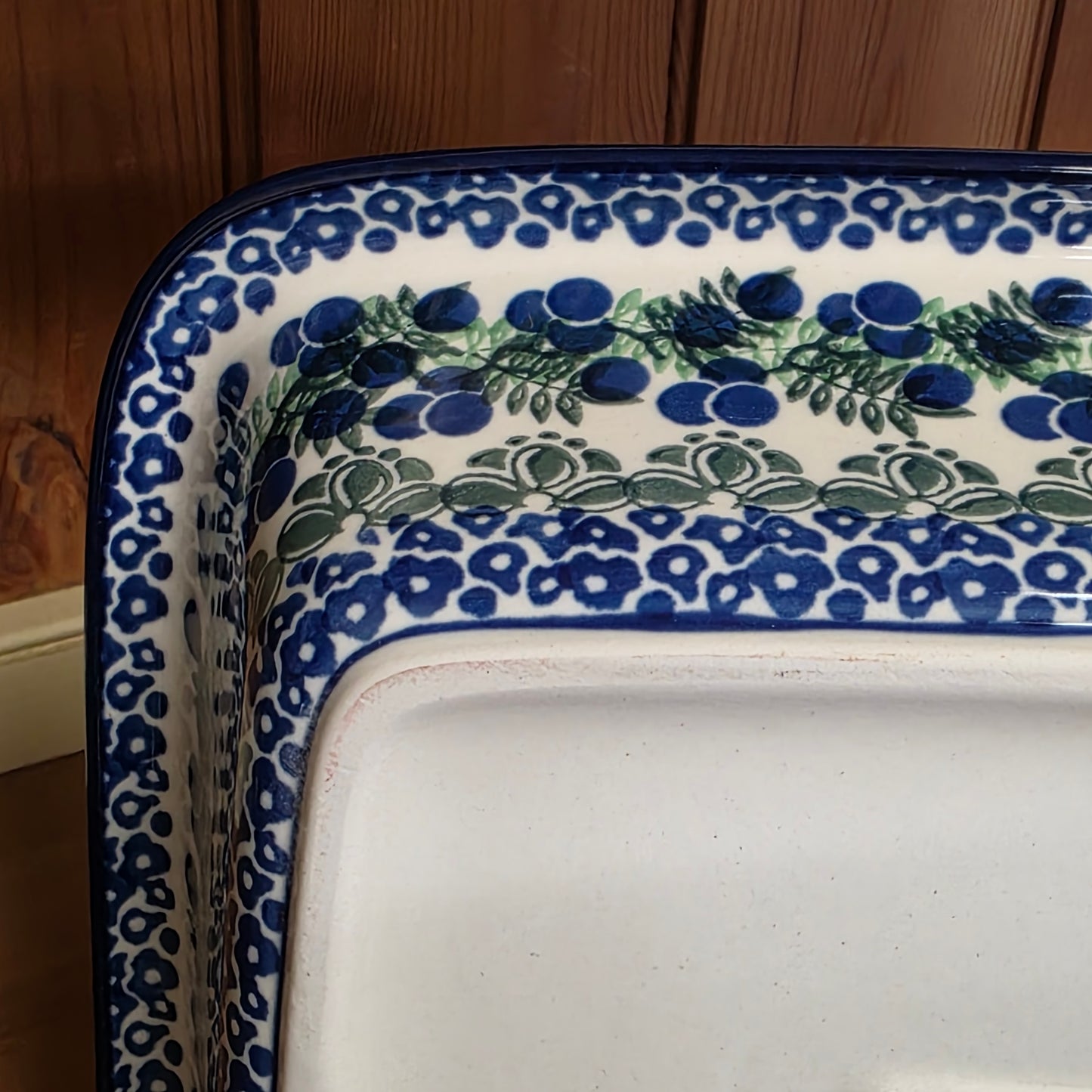 Baker Rectangular w/Rim Lasagna 11.25" x 13.75" 1413X ~ Huckleberry