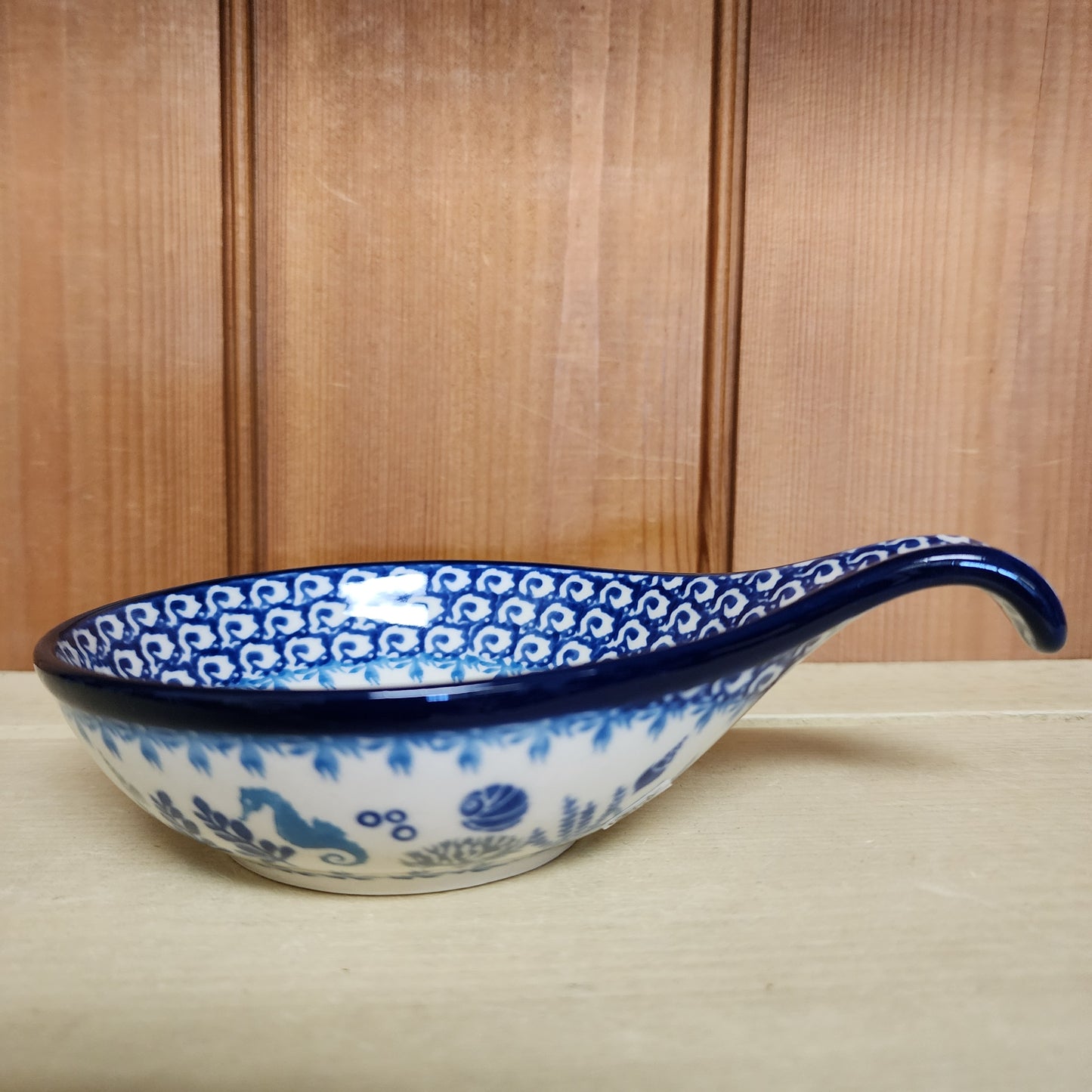 Bowl condiment w/handle ~ Spoon/Ladle Rest ~ 4.5" 174-2992X pf0425