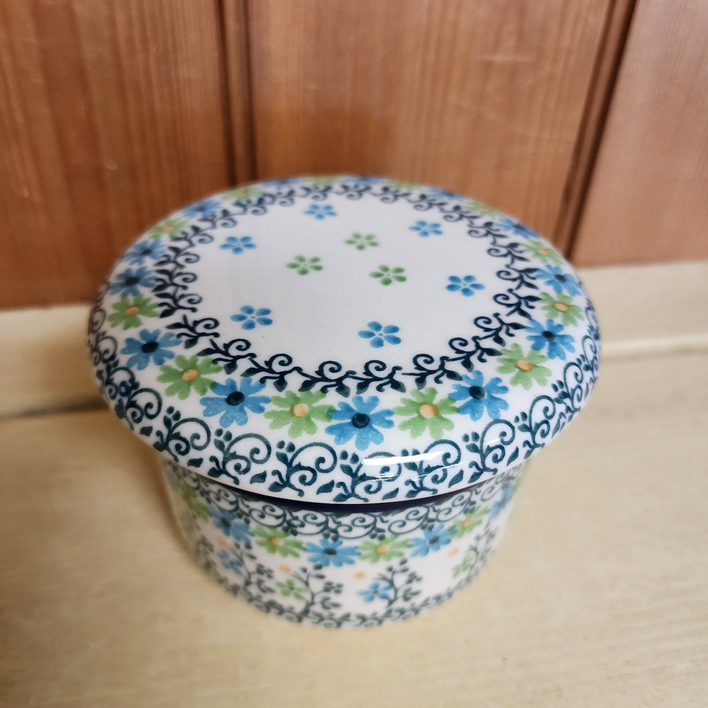 Butter Bell 3.75"W x 3"H 2362X ~ Beach Sparkle