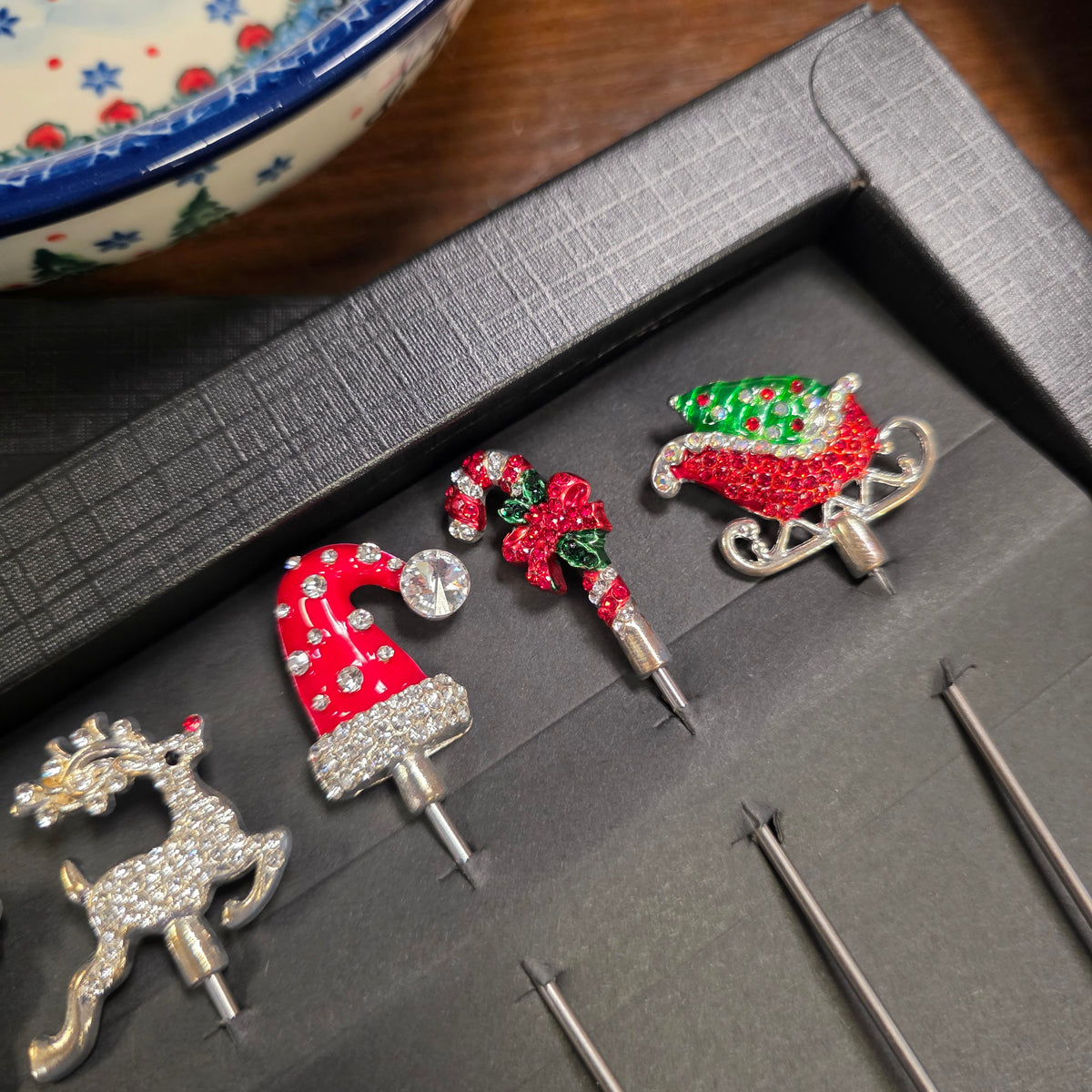 Cocktail Picks Jeweled Set of 6 / #11072