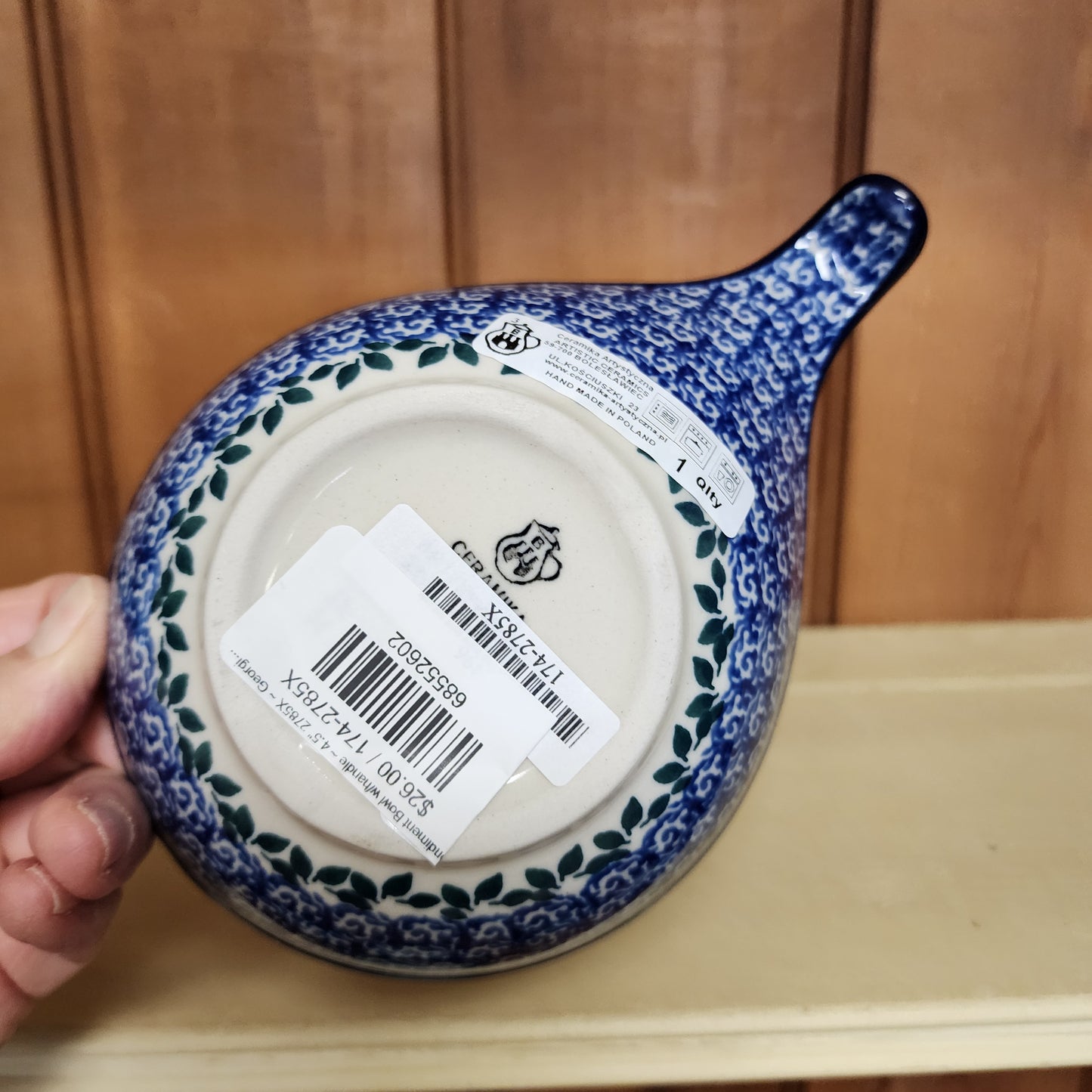 Condiment Bowl w/handle ~ 4.5" 2785X ~ Georgia Blue
