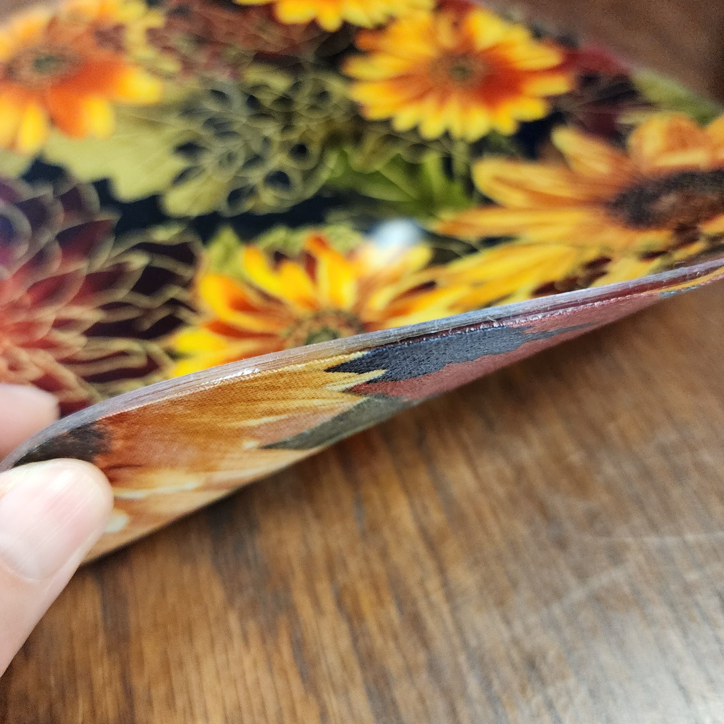 Silicone trivet Harvest Flower 10" Round #4937