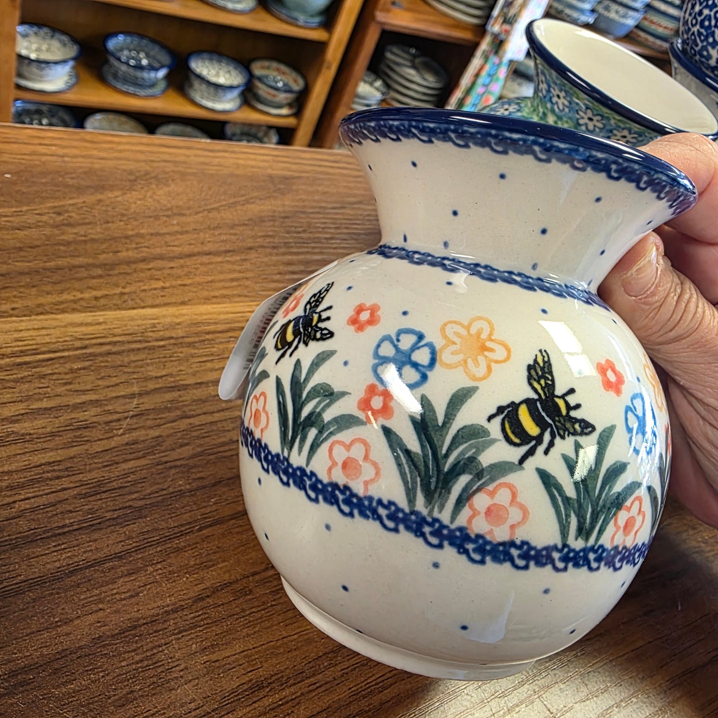 Vase Bubble 4.25" 048-2023X Honey Bee pf0526