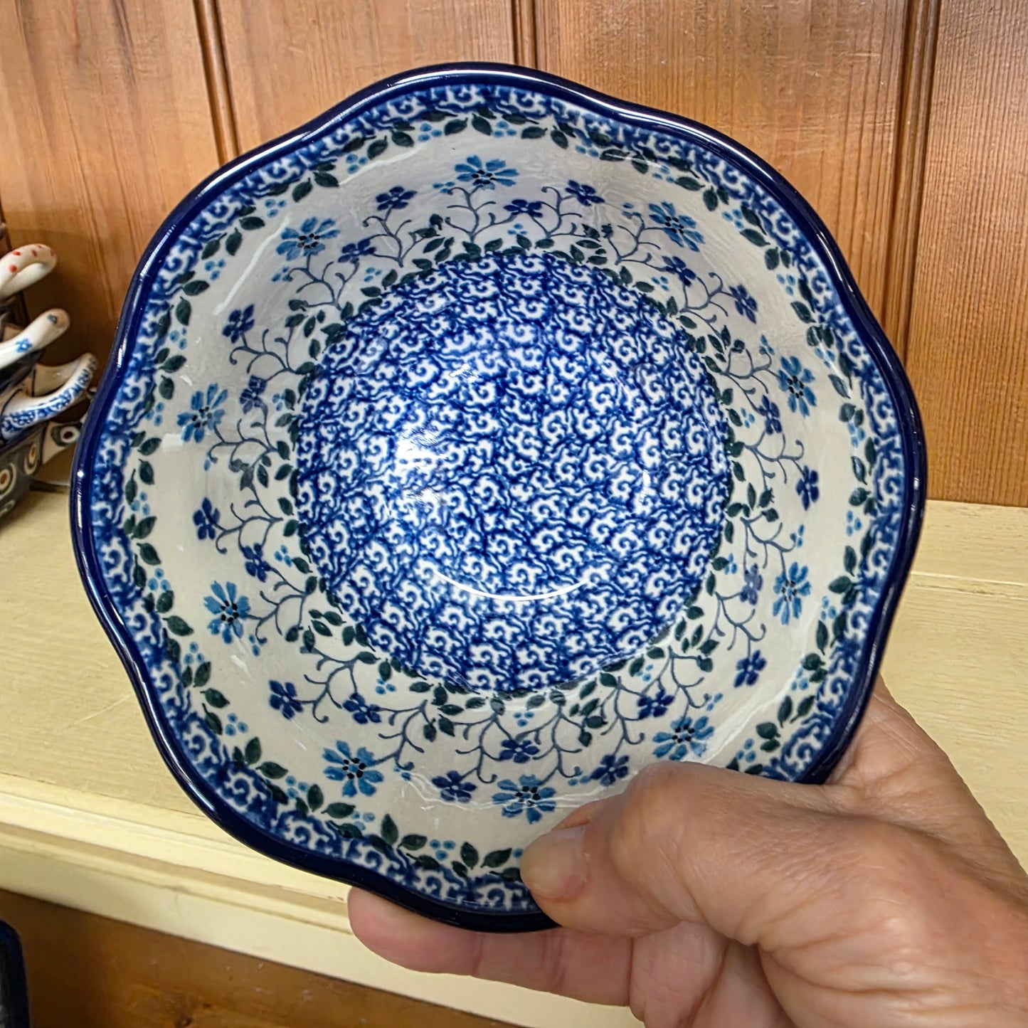 Bowl Wavy Edge 5.75" A54-2785X Georgia Blue pf0526