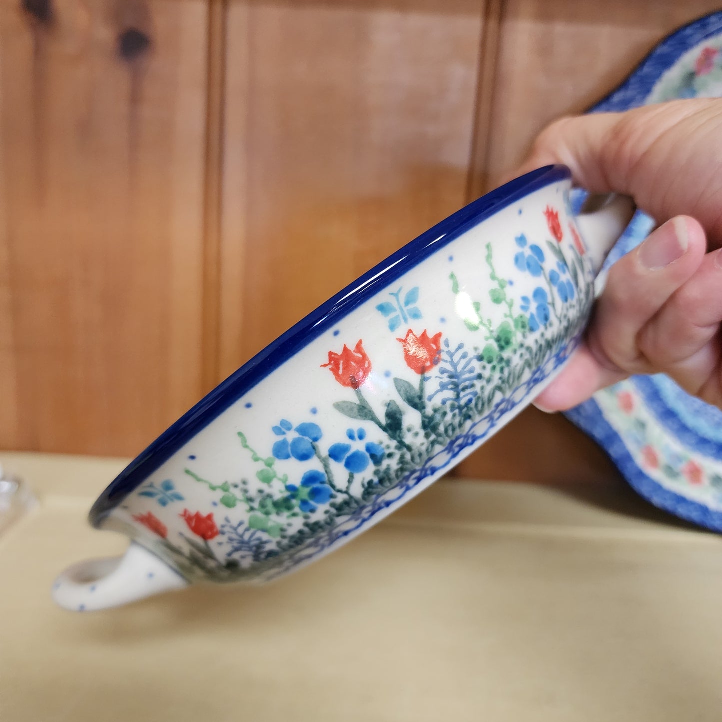 Round Baker w/handles - 6-3/4" C40-2903 Tulip Horizon