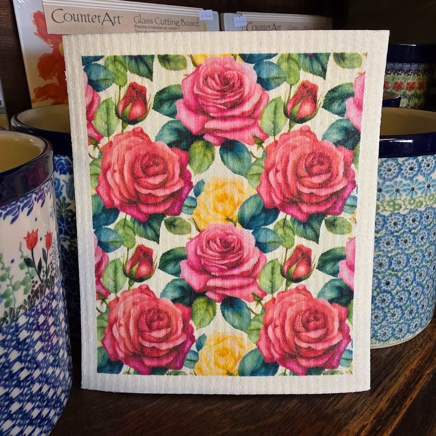 Dishcloth Roses (Swedish Dishcloth)
