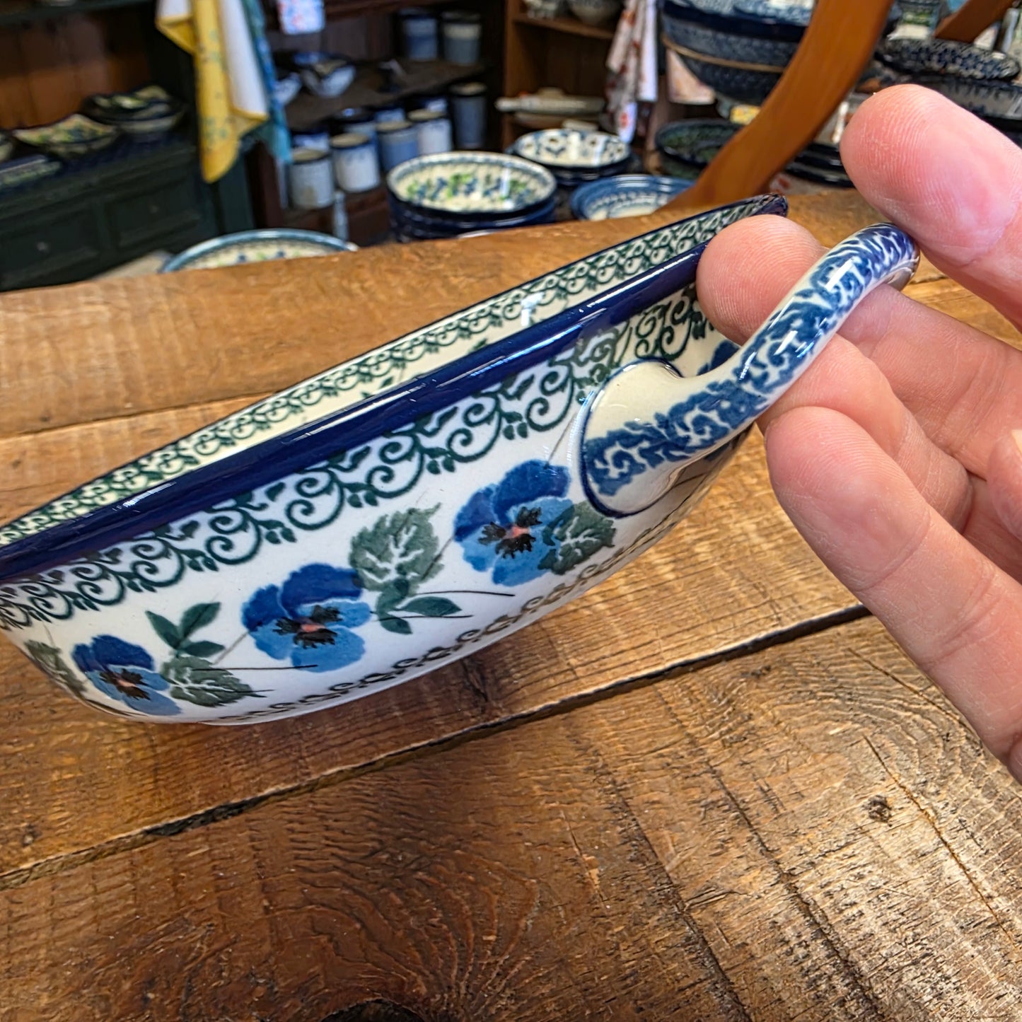 Round Baker w/handles - 6-3/4" 2273X ~ Winter Viola