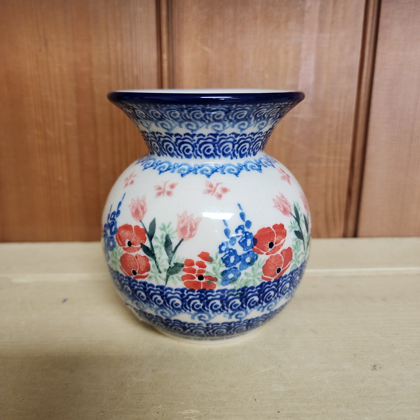 Vase Bubble 4.25" 048-3220X Whimsical Garden pf0526