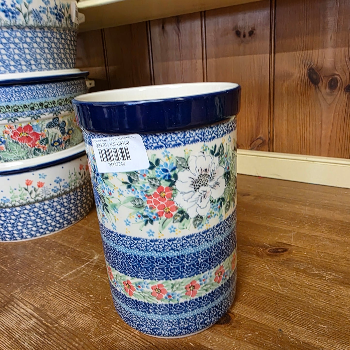 Wine/ Utensil Holder 7.75" H 169-U5156 U4 pf0526