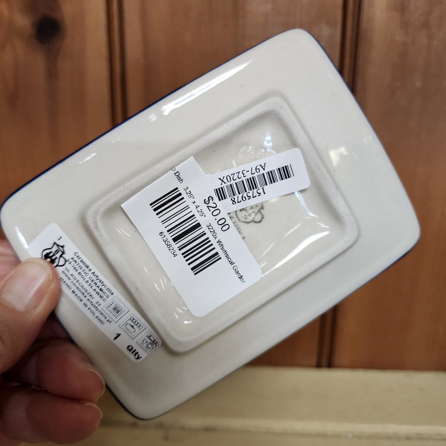 Soap Dish 3.25" x 4.25" 3220x Whimsical Garden