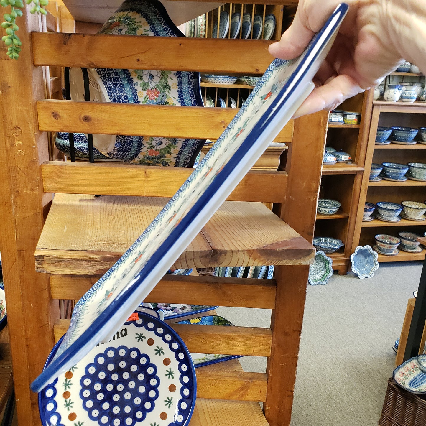 Rectangular Tray ~ 11.8x6.5" C26-2973X Winter Holly